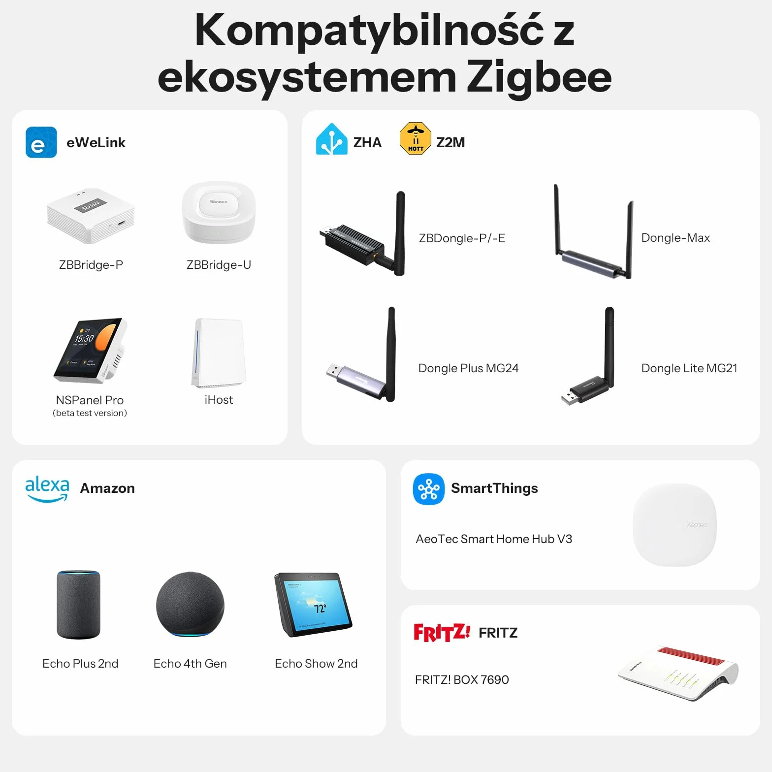 SONOFF SNZB-04PR2 czujnik okna Zigbee antysabotażowy kontakt okienny zestaw 4 szt.