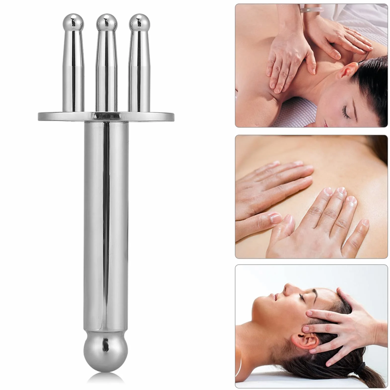 Kod emocji magnesMagnetoterapia Pen Stick Magnetoterapia Pióro do masażu, Kod emocji Magnes Kod emocji Magnesy Stick Fork Meridian 3 Forks Magnetoterapia Kwas Wyładowanie Stick 3