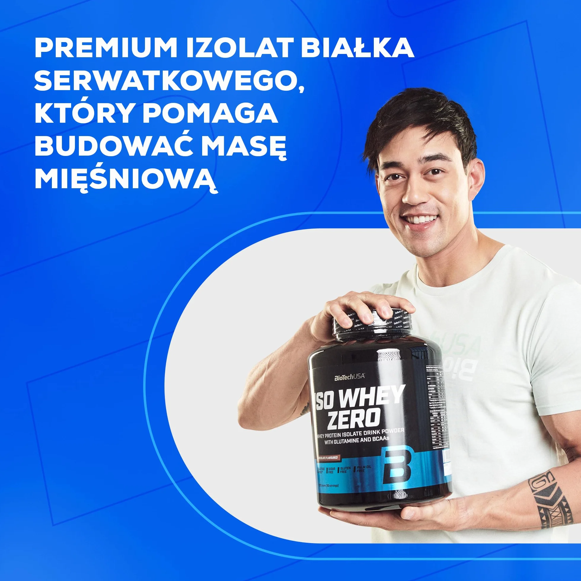 BioTechUSA Iso Whey Zero | Premium Whey Protein Isolate | Grass-Fed | Enzyme-Free | Sugar- and Gluten-free, 908 g, Wanilia