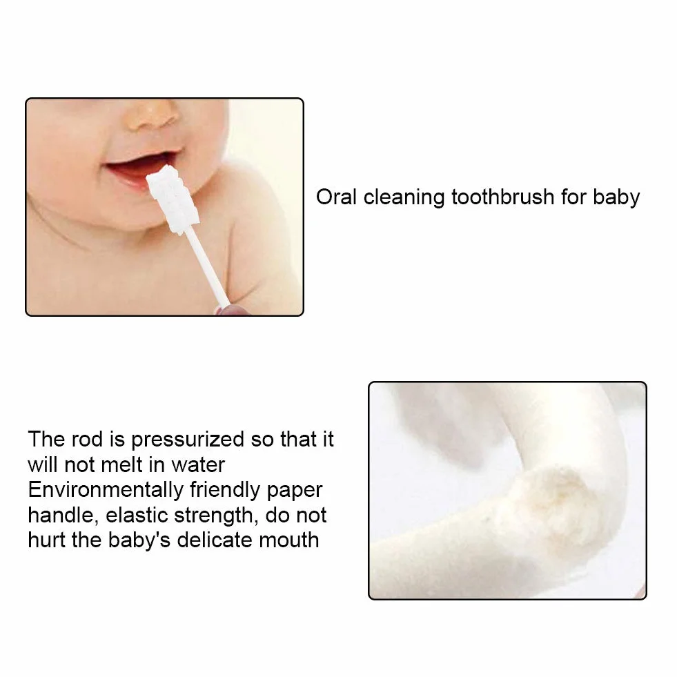 30 Szt. Szczoteczka do Zębów dla Dzieci Tongue Cleaner, Pielęgnacja Zębów Baby Oral Cleaner na 0-36 Miesięcy Baby Finger Szczoteczka do Zębów