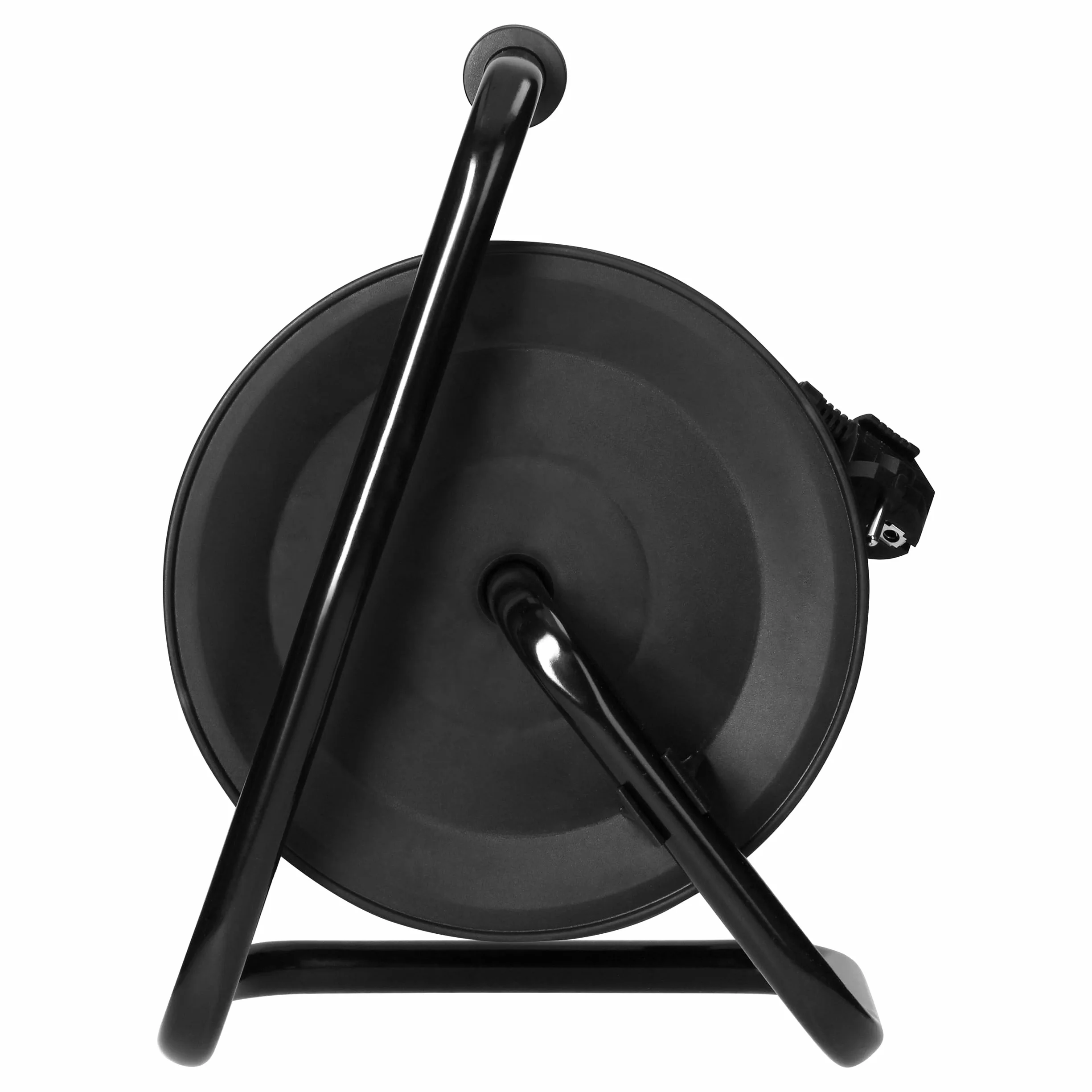 Przedłużacz Bębnowy 4 Gniazda typu Schuko 2P+Z Kabel PVC Długość 25m Wyłącznik Bezpieczeństwa Przesłony Torów Prądowych - Garaż Warsztat Prace Remontowe IP20