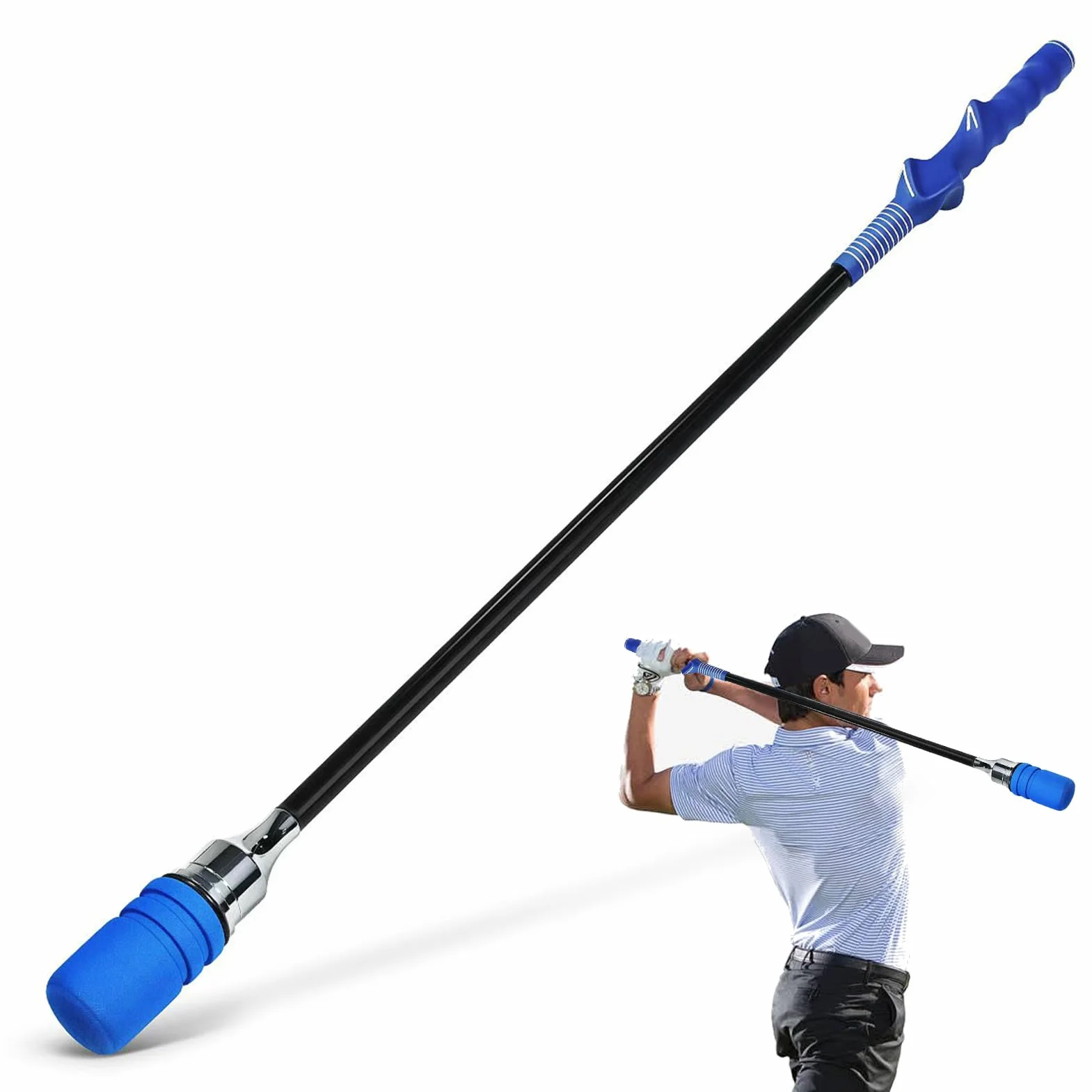 Golf Swing Trainer, Portable Swing Corrector For Pasture Practice, Movement Training Aid, Fitness Indoor Outdoor Course Travel Backyard Camping And Home Use, Compact & Travel Friendly