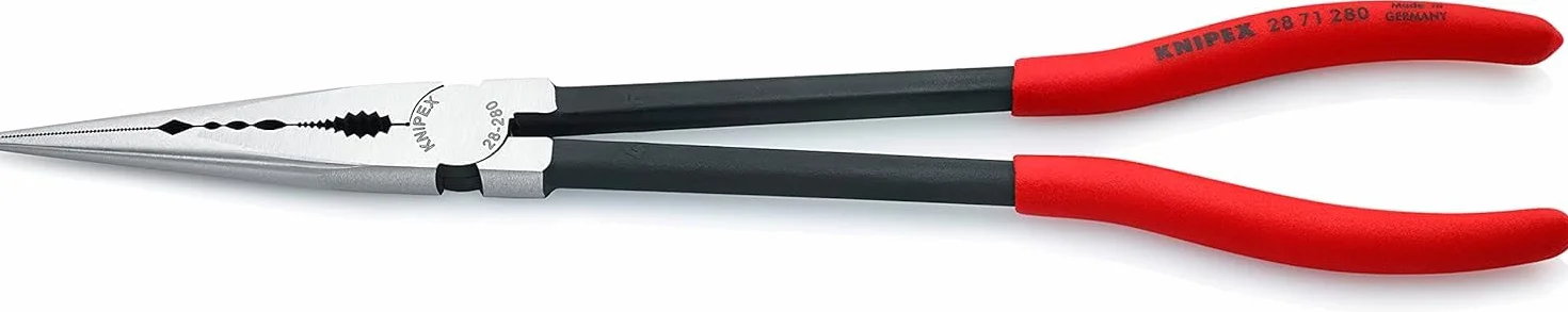 KNIPEX Szczypce płaskie montażowe z profilem poprzecznym w opakowaniu z zawieszką z tworzywa sztucznego, 28 71 280 SB