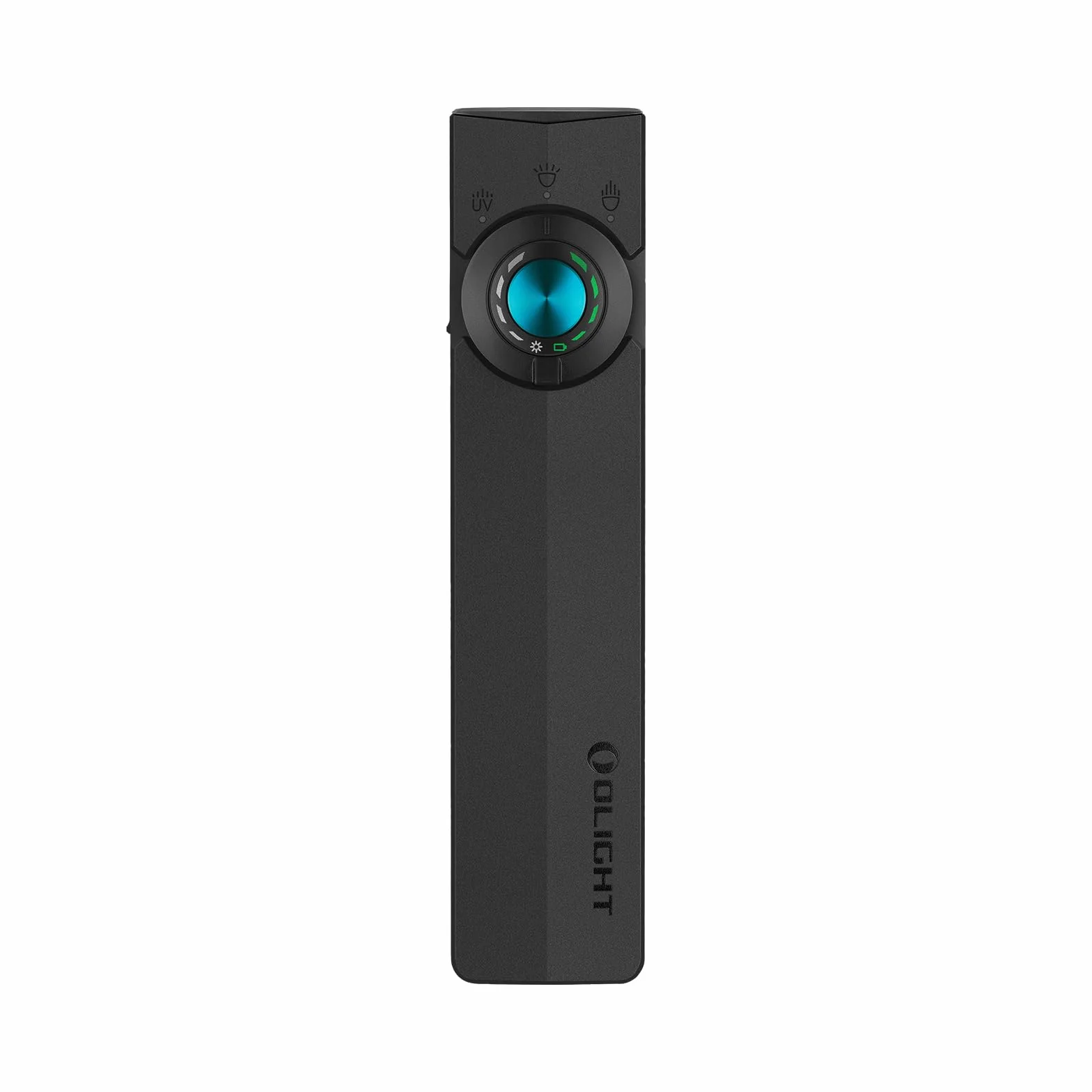 OLIGHT ArkPro Latarka z promieniowaniem UV i światłem zielonym, 1500 lumenów, zasięg wiązki 205 m, latarka z skupionym i czystym światłem rozproszonym do użytku na zewnątrz, wodoodporna IPX7, czarna