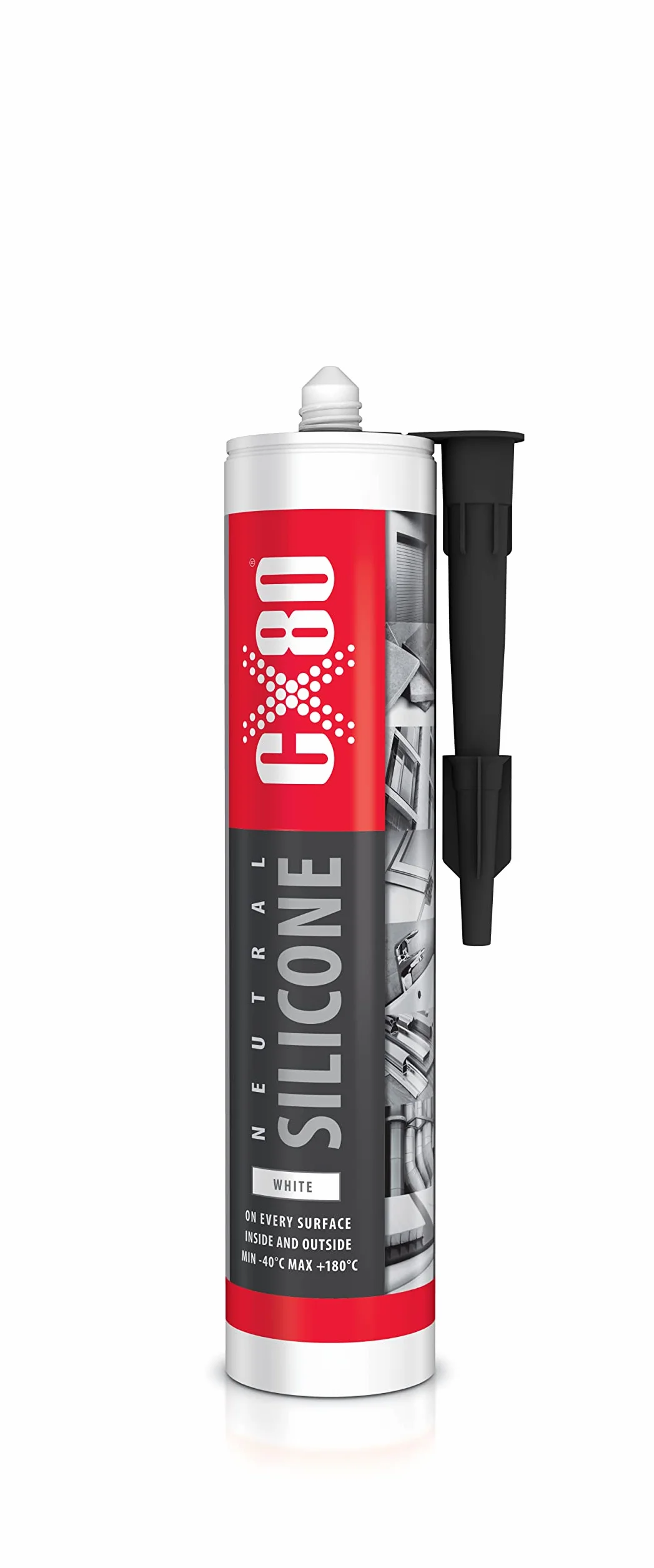 CX80 Neutralny silikon, 310 ml (biały)