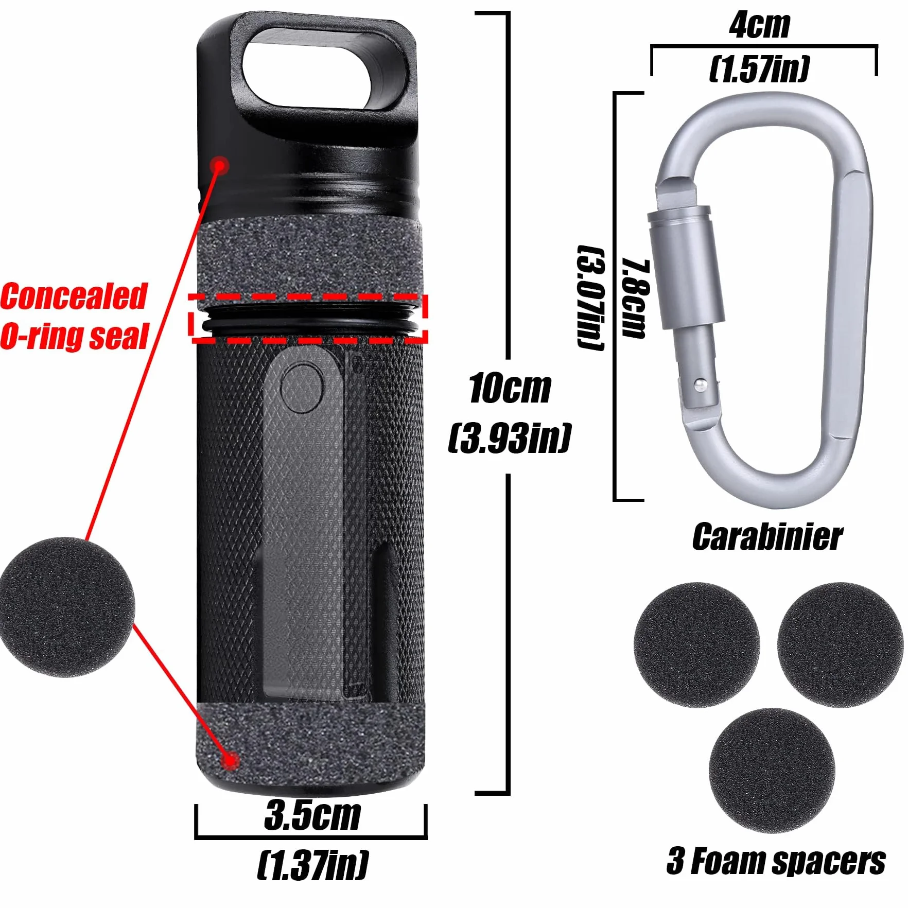 Aenllosi Do Ledger Nano X, Ledger Nano S Plus i Ledger Nano S - Etui ognioodporne, wodoodporne, stop