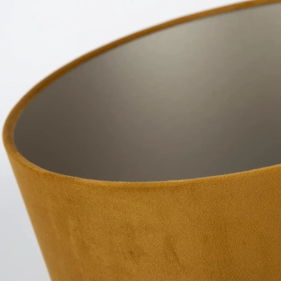 Uniqq abażur welurowy złoty Ø 35 cm – wysokość 20 cm