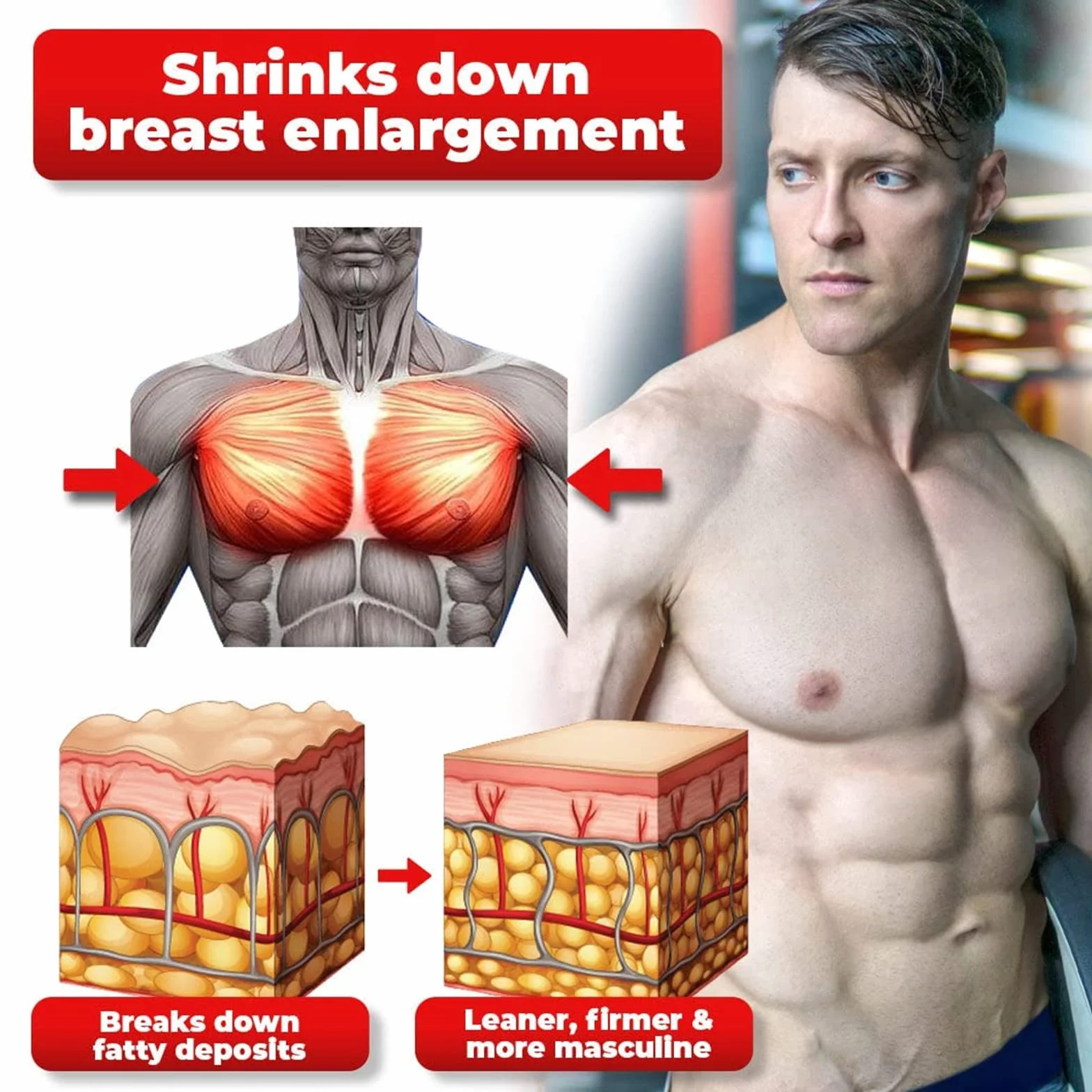 EMS masażer redukcyjny ginekomastii, Liftup masaż piersi, mikrocurrent Mini urządzenie do masażu