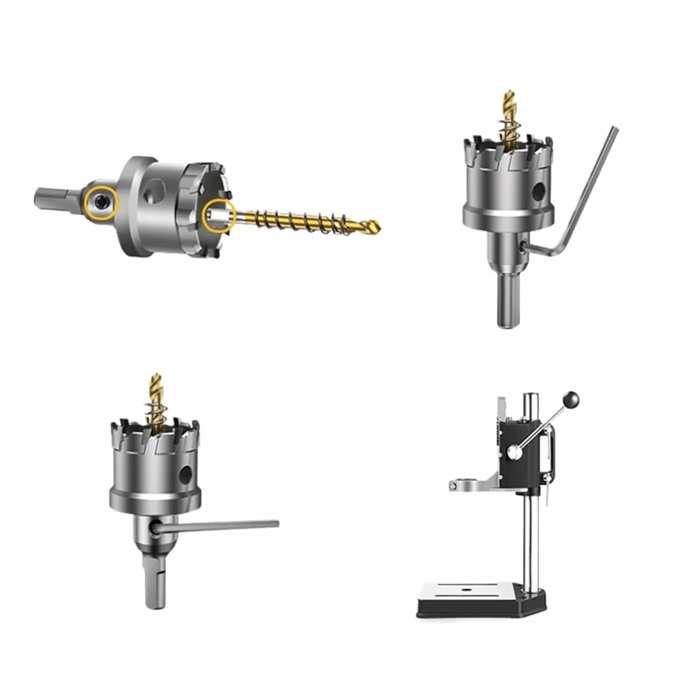 Otwornica Wiertło ze stopu węglika Wykonywanie otworów okrągłych Bit TCT 15 mm ~ 100 mm Stal nierdzewna Metal Drewno, 25,5 mm