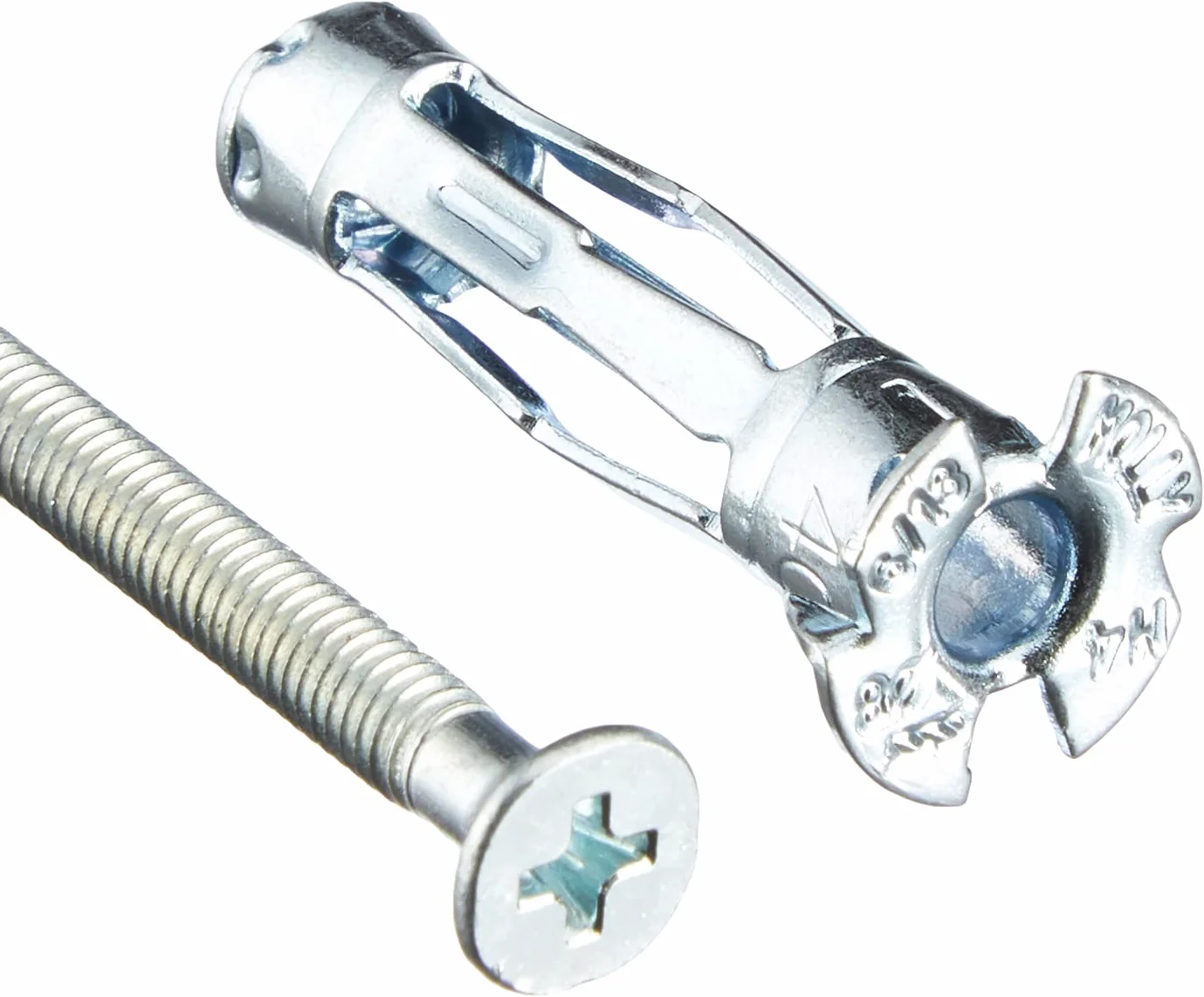 Molly m11010-xj kołki rozporowe puszka na ciasteczka ze śrubami M4 Ø 4 x 33 mm, szare, 16-częściowy zestaw