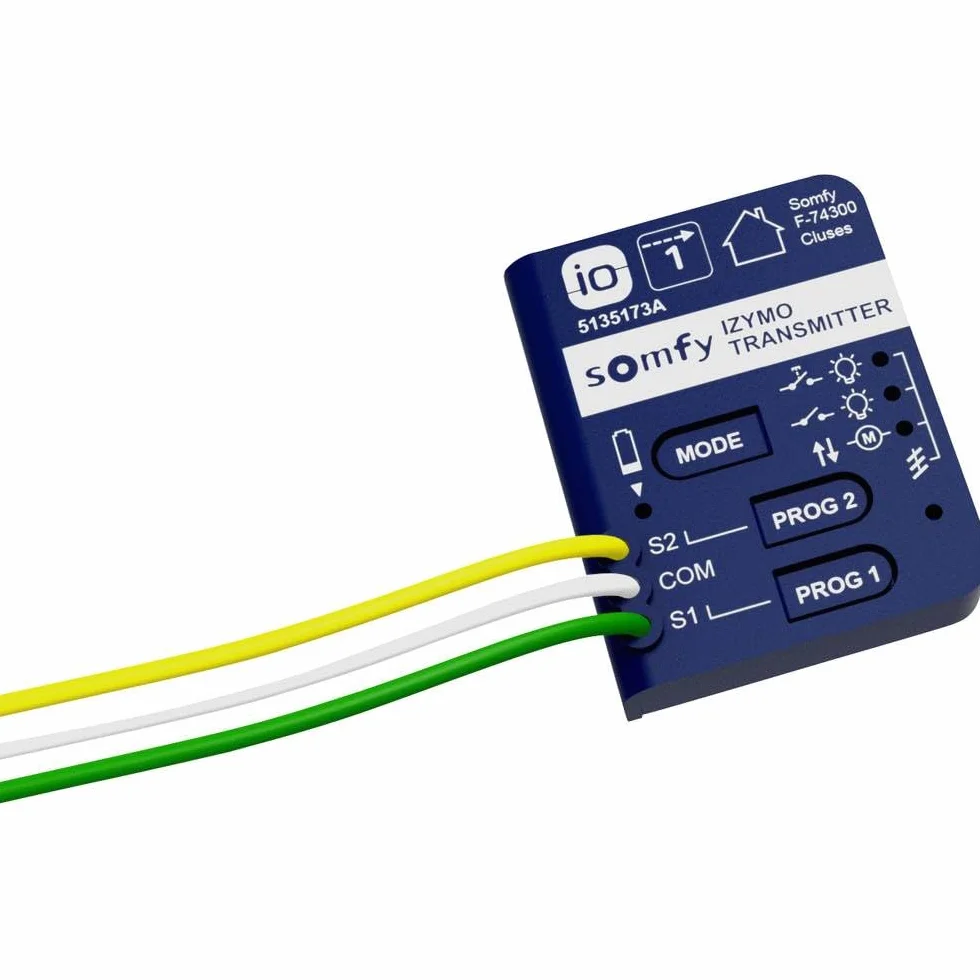 Somfy 1822609 - Mikropemiter IZYMO | Technologia io-homecontrol | Kompatybilny z Tahoma (przełącznik)