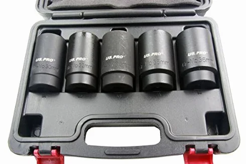 US Pro 5 szt. 1/5.1 cm dr głęboka nasadka do piasty 30-32-34-35-36mm B1431