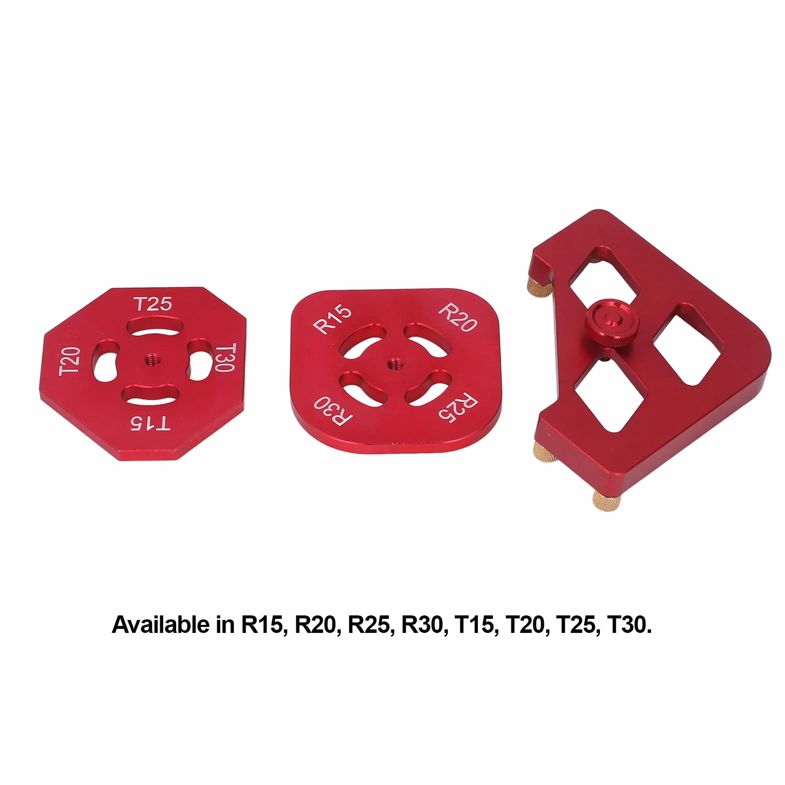 Radius Jig Szablony routera, 3 sztuki, szablony do frezarki górnowrzecionowej, ze stopu aluminium, kątownik stołowy, promień, do routera jig, R15, R20, R25, R30, T15, T20, T25, T30