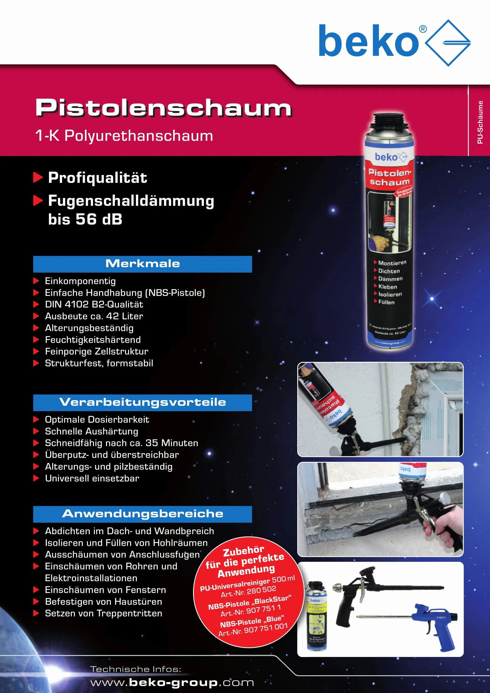12 x beko pianka poliuretanowa do pistoletów 750 ml