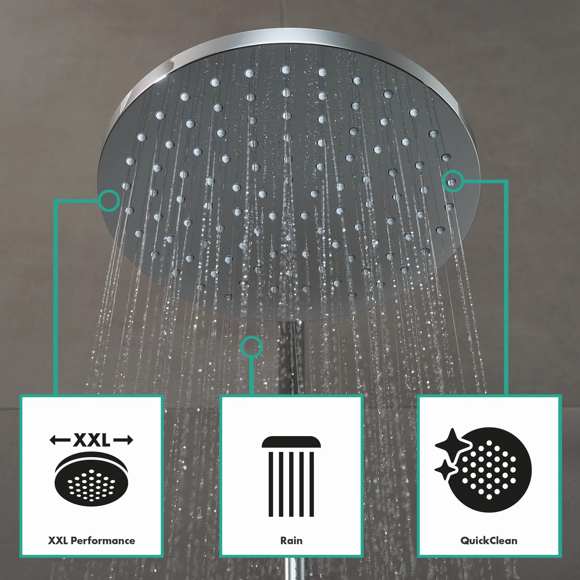hansgrohe Vernis Blend Komplet prysznicowy 200 1-strumieniowa z baterią termostatyczną, chrom, 26276000