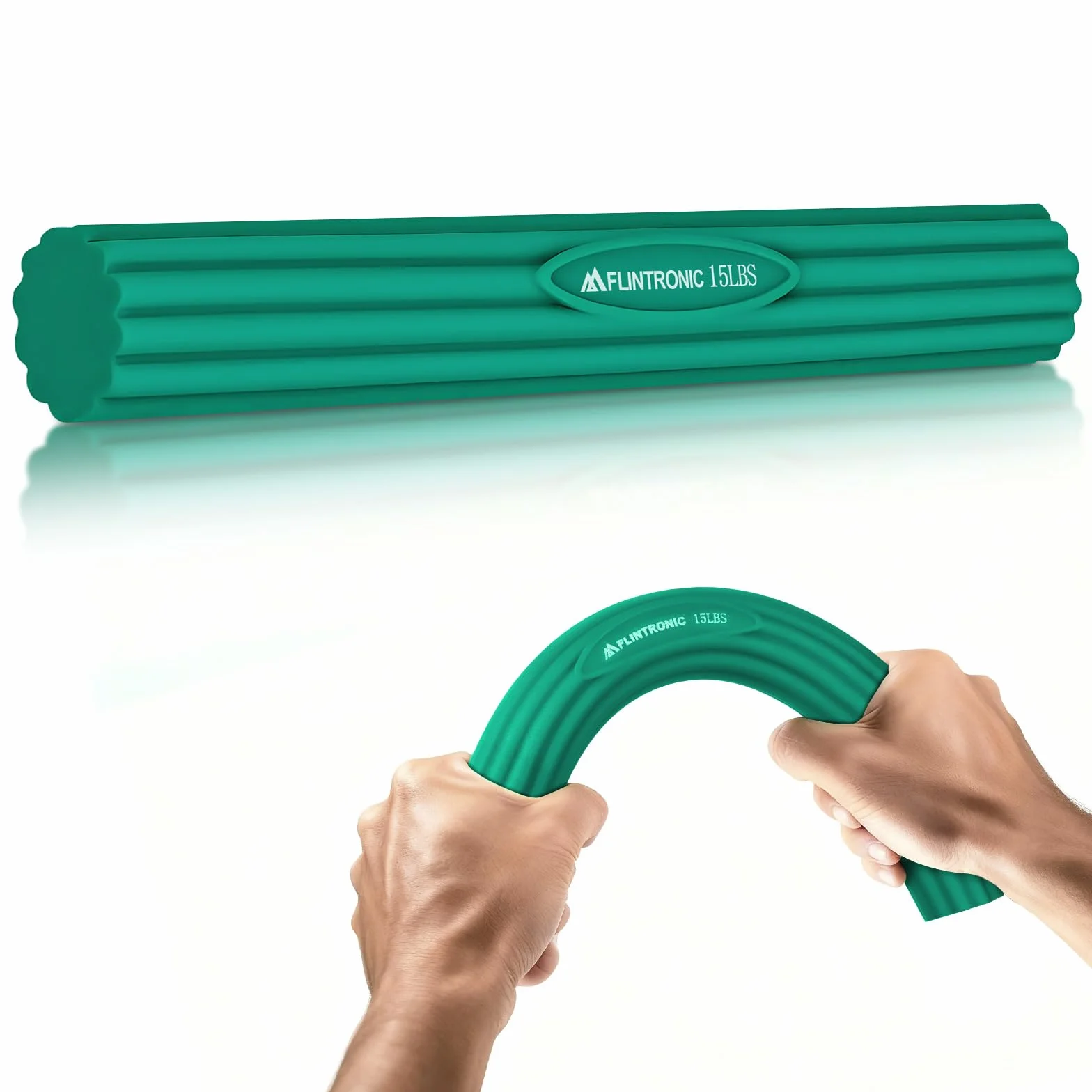 Flintronic Pasek oporowy do fitnessu, drążek do ćwiczeń Twist and Flex – do treningu siły, łokcia, nadgarstka i przedramienia, ulga w bólu łokcia tenisisty i łokcia golfisty