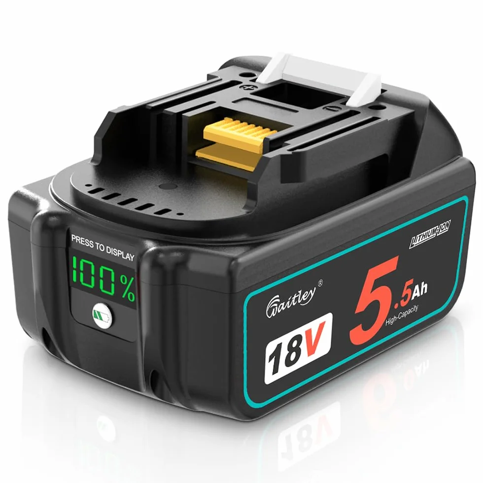 Makita 18 V zamienny akumulator Waitley 5500 mAh BL1850 BL1860B BL1840 BL1830 BL1820B BL1815