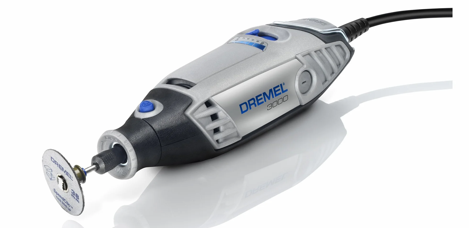 Dremel 3000 130 W narzędzie obrotowe – zestaw obrotowych multinarzędzi z 1 przystawką. i 25 akcesoriami, 10 000-33000 obr./min
