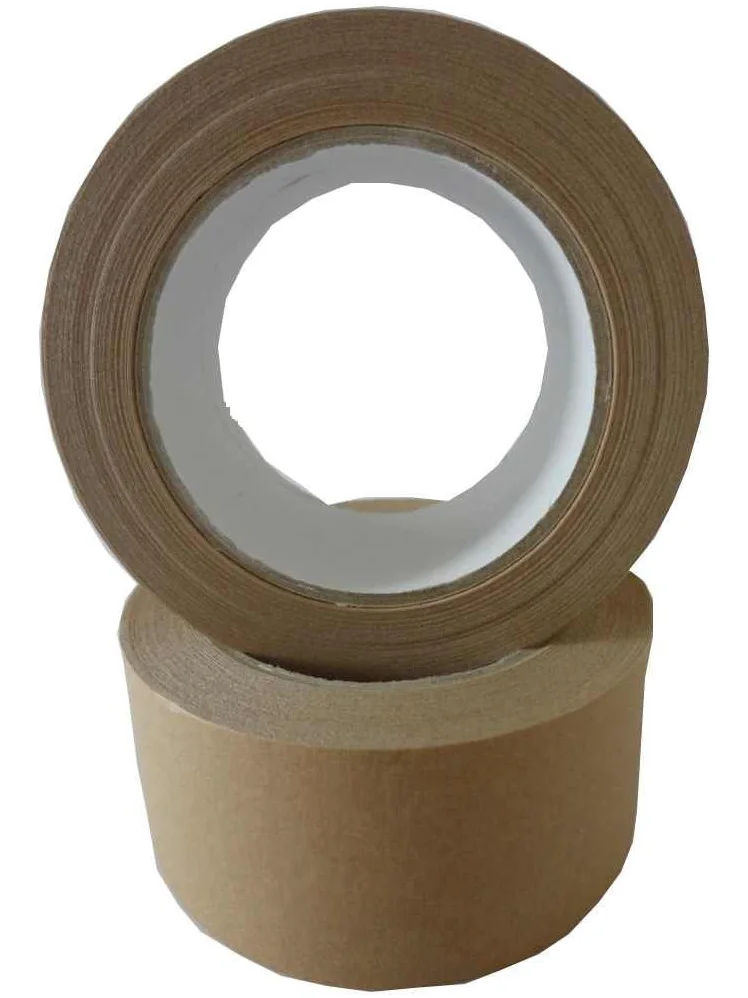 Unbekannt 6 rolek papieru taśma klejąca taśma pakowa taśma pakowa taśma 50 m x 50 mm brązowa 120 my
