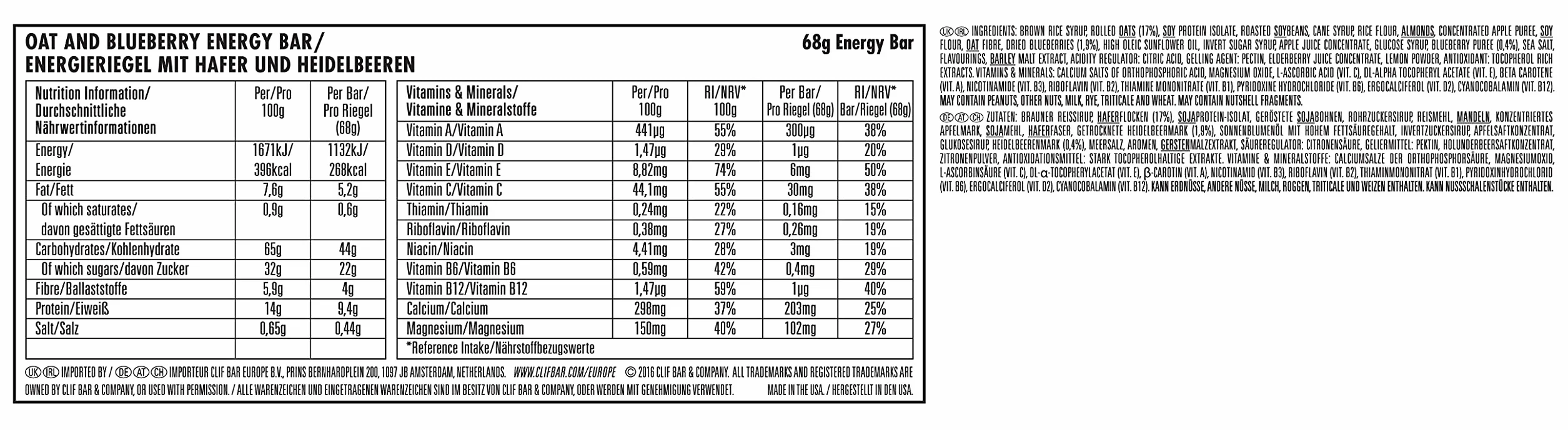 CLIF Bar Pakiet próbny zestaw próbny batonik energetyczny + masło orzechowe 18 sztuk