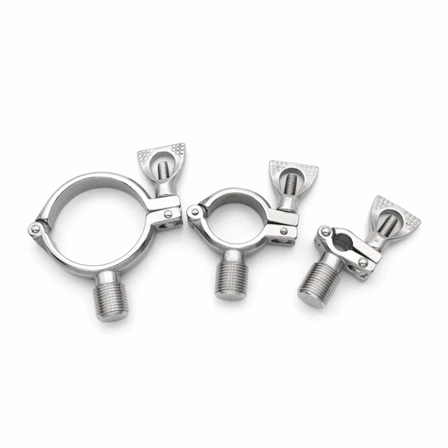 LIUCH Uchwyt do rur zaciski zaciskowe wspornik rurowy wieszak wspornik ze stali nierdzewnej 304 1/2 "męski gwint żeński OD19 25 38 51 63 76 102mm(Male,Pipe OD 127mm)