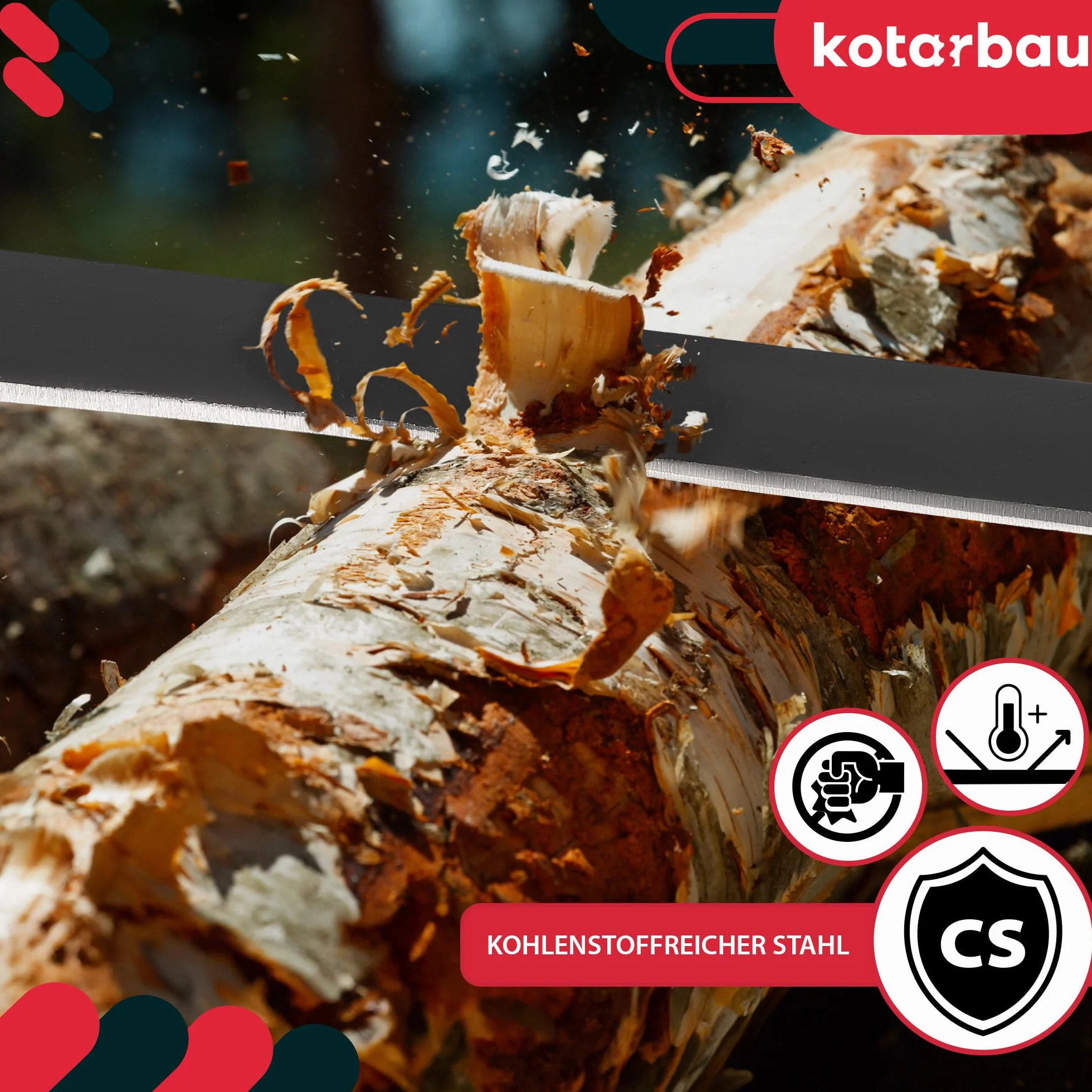 KOTARBAU® Ośnik do Korowania - 22 cm - Korowaczka - Strug Do Kory Drewna - Kuty - Prosty
