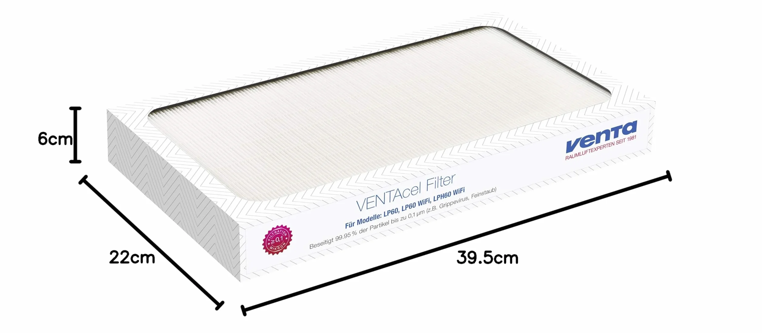 Venta VENTAcel filtr 1 sztuka, biały