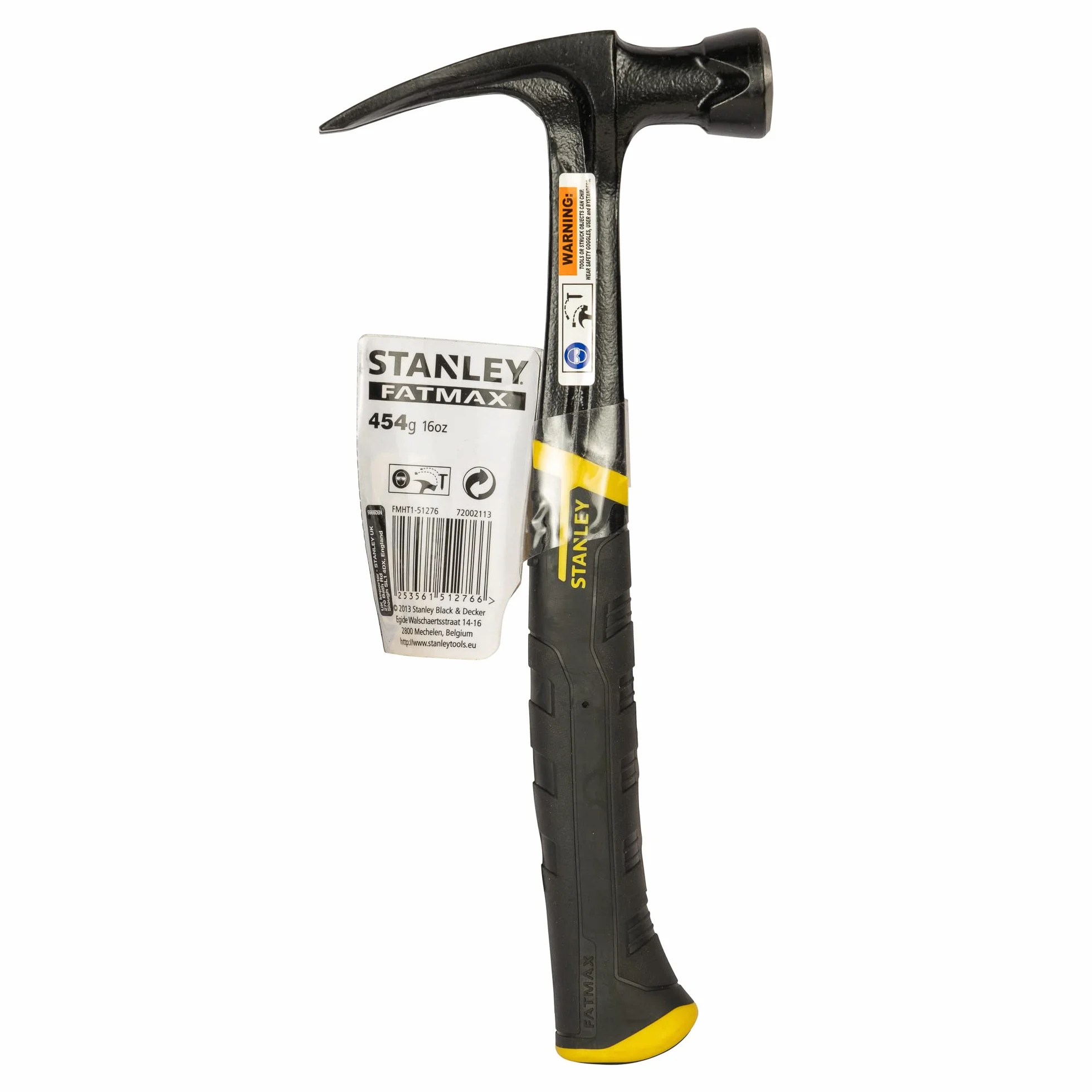 Stanley Antivibe All Steel Rip Młotek 450 g Czarny Żółty