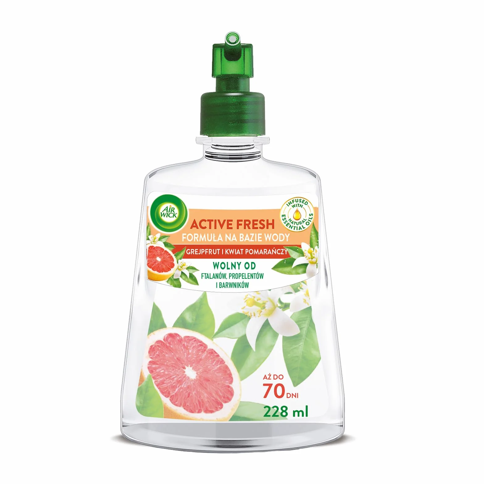 Air Wick Active Fresh Wkład Grejpfrut I Kwiat Pomarańczy 228 ml