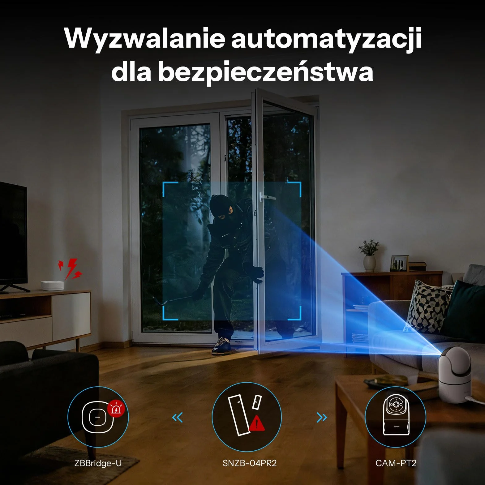 SONOFF SNZB-04PR2 czujnik okna Zigbee antysabotażowy kontakt okienny zestaw 4 szt.