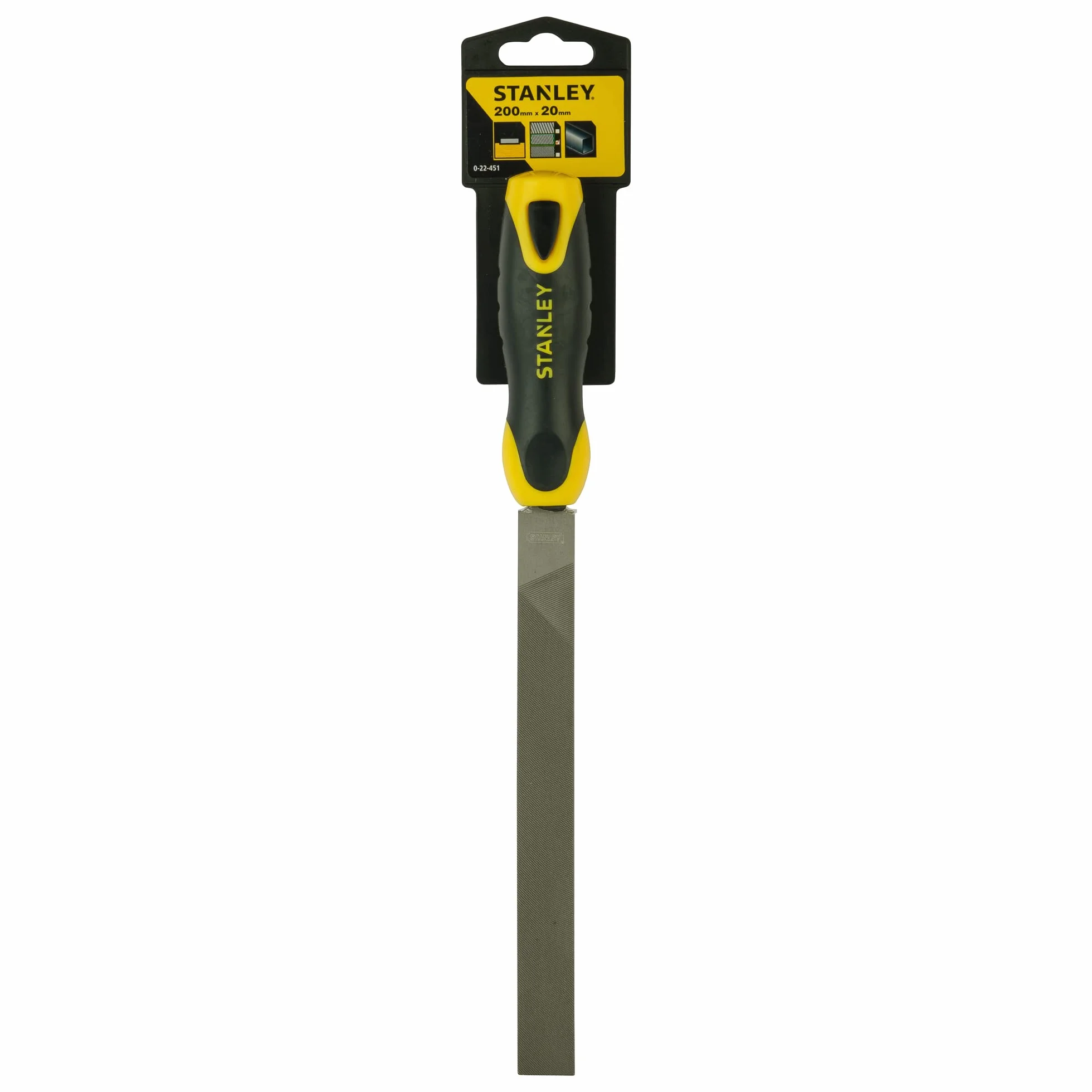 STANLEY, Pilnik płaski, równiak z bi-materiałowym uchwytem 200 mm, 0-22-451
