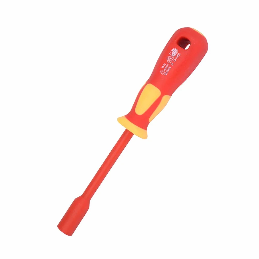 Zestaw 5 izolowanych wkrętaków elektrycznych 1000 V 4 mm-13 mm śrubokręt sześciokątny 8 mm x 125 mm