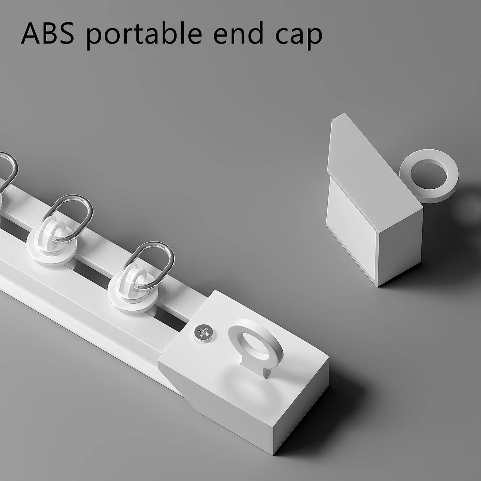 Samoprzylepny aluminiowy system szyn do zasłon, 3,4 m, sufitowy, do montażu na ścianie, gładko przesuwnych, do zasłon, przegródek, szafy, łazienki i okien