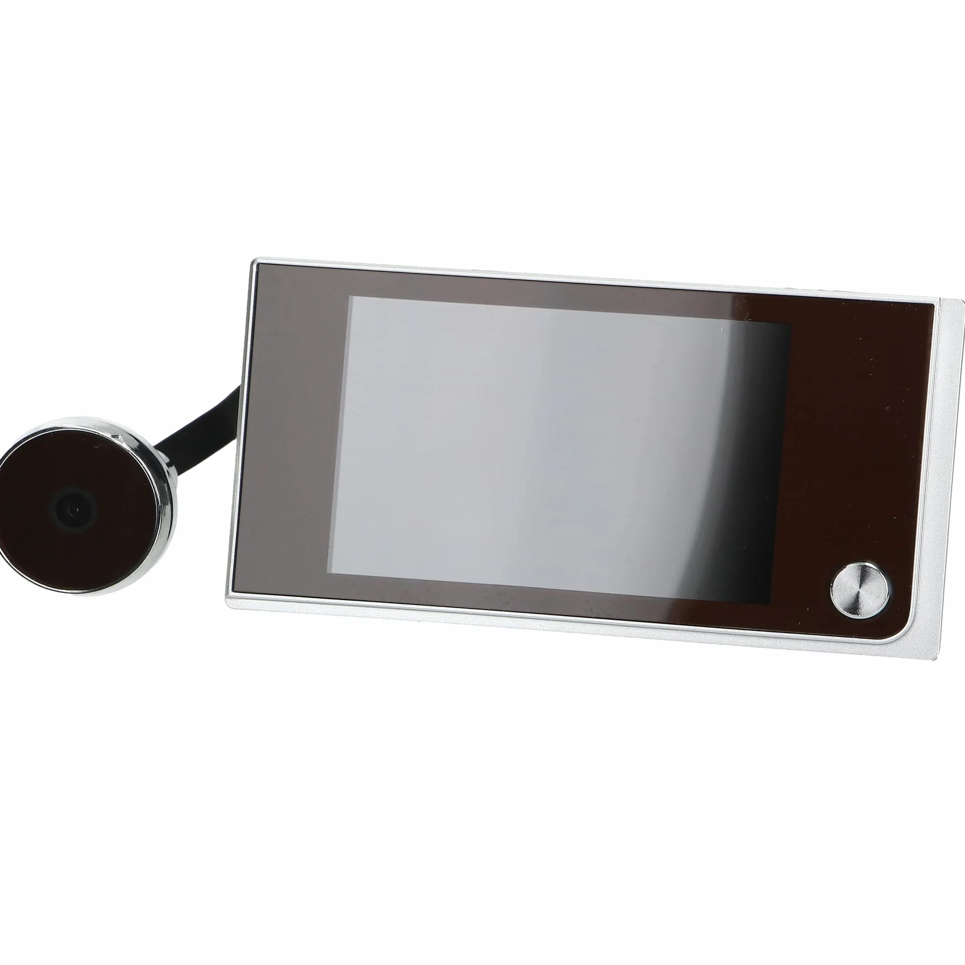 VIRONE DV-1 Elektroniczny Wizjer do Drzwi LCD 3,5" Szerokokątny Obiektyw Bateryjny Srebrny