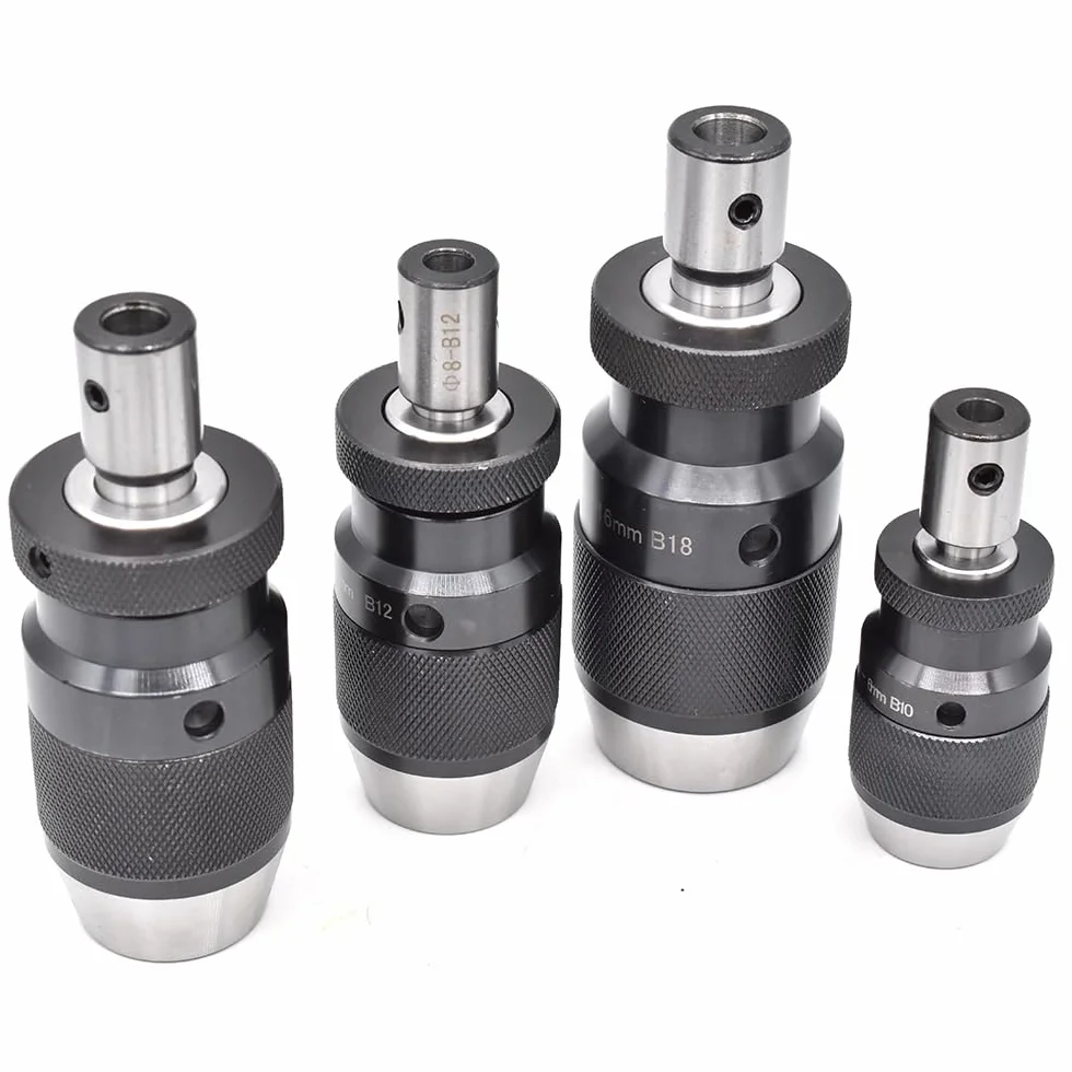 1 zestaw bezkluczykowego uchwytu wiertarskiego B16 B18 B12 B10 z 1 adapterem do wiertarek - samozaciskowy uchwyt stożkowy(Inner hole 16mm-B16)