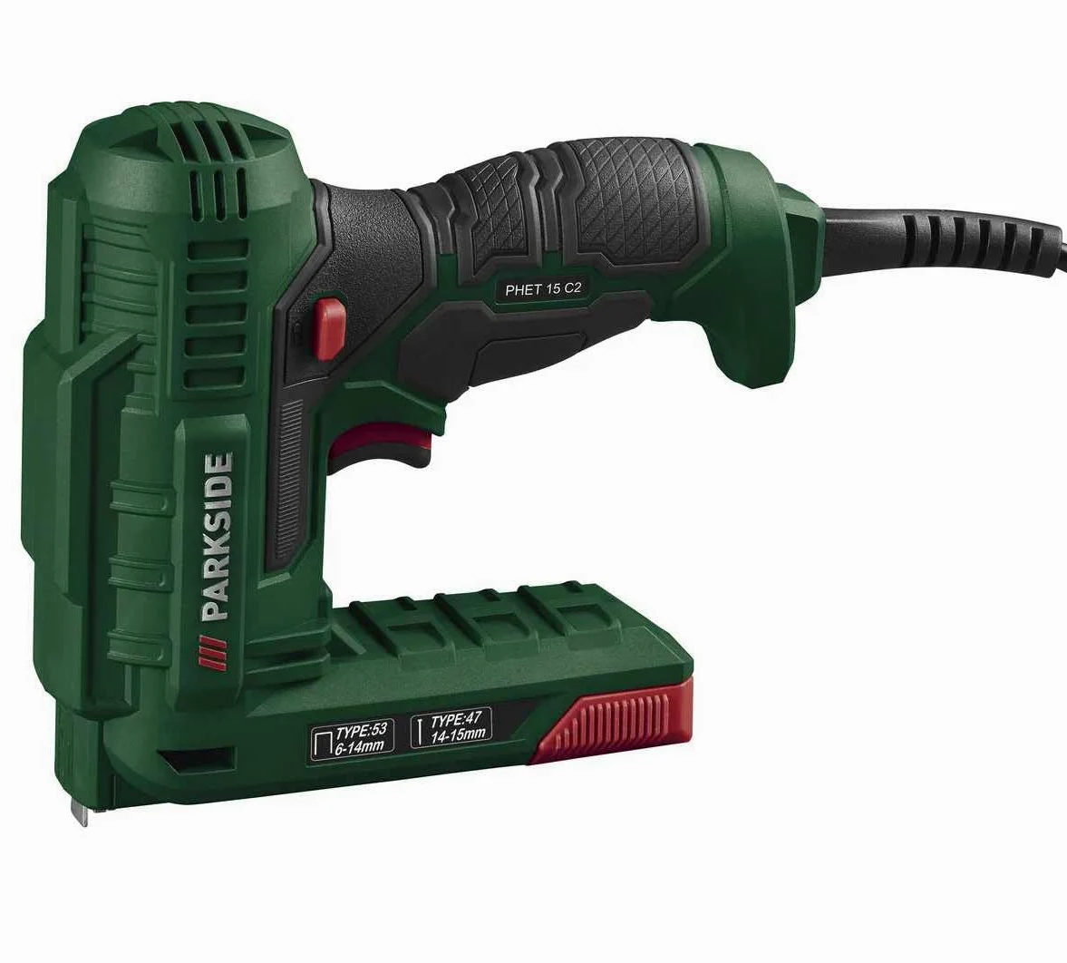 PARKSIDE® Hobby zszywacz elektryczny PHET 15, 70 W - automatyczny zszywacz elektryczny hobbystyczny - zszywacz - nowoczesny - zielony
