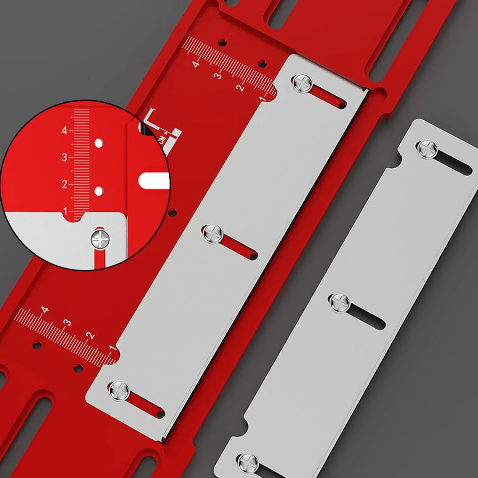 Prowadnica piły, aluminiowe prowadnice tnące, regulowana deska pozycjonująca, zacisk z prostą krawędzią, 30 x 8 x 0,31 cm, zapewnia precyzyjne, proste cięcia bez konieczności wiercenia