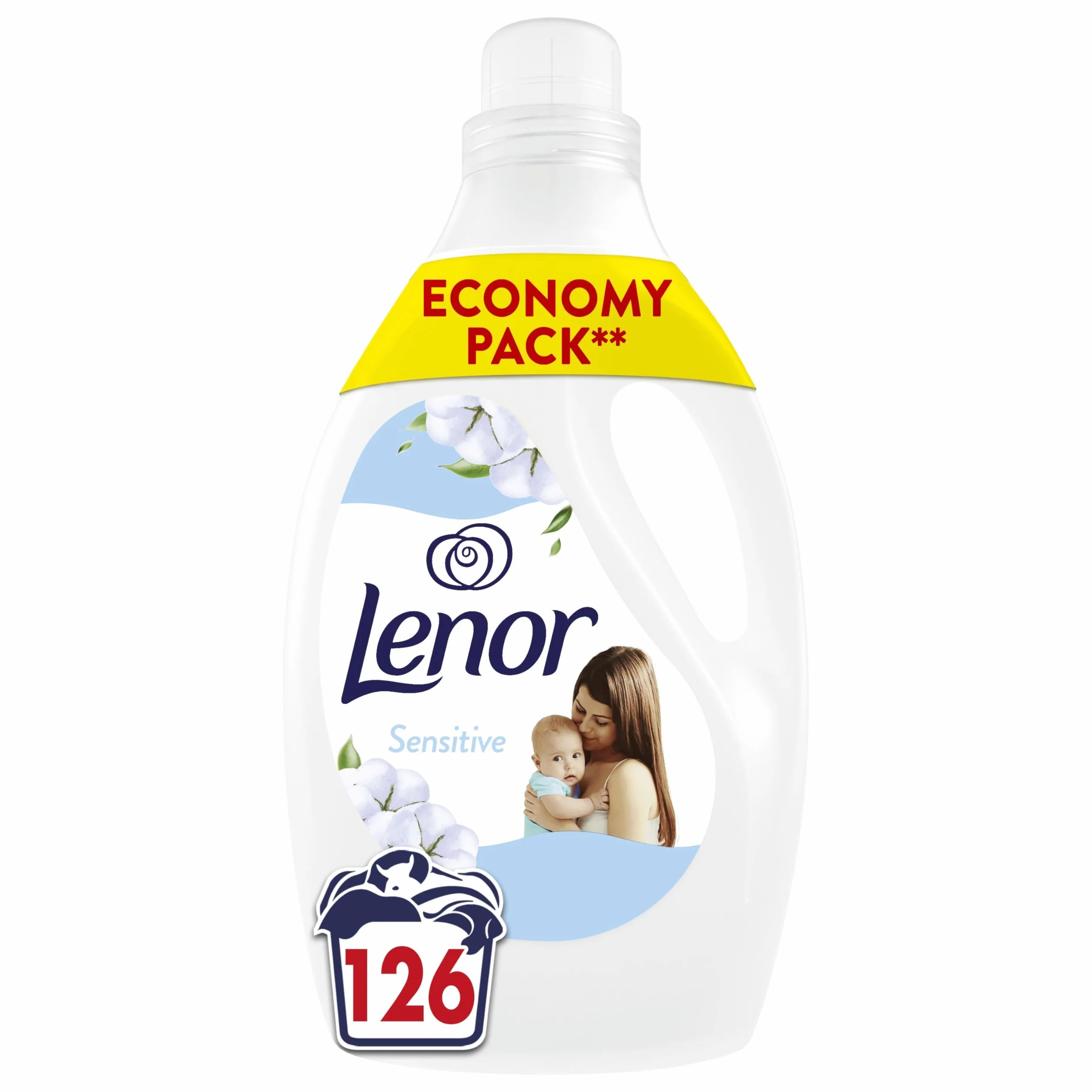 Lenor Płyn Do Płukania Tkanin, 126 Prań, Sensitive, Hipoalergiczny