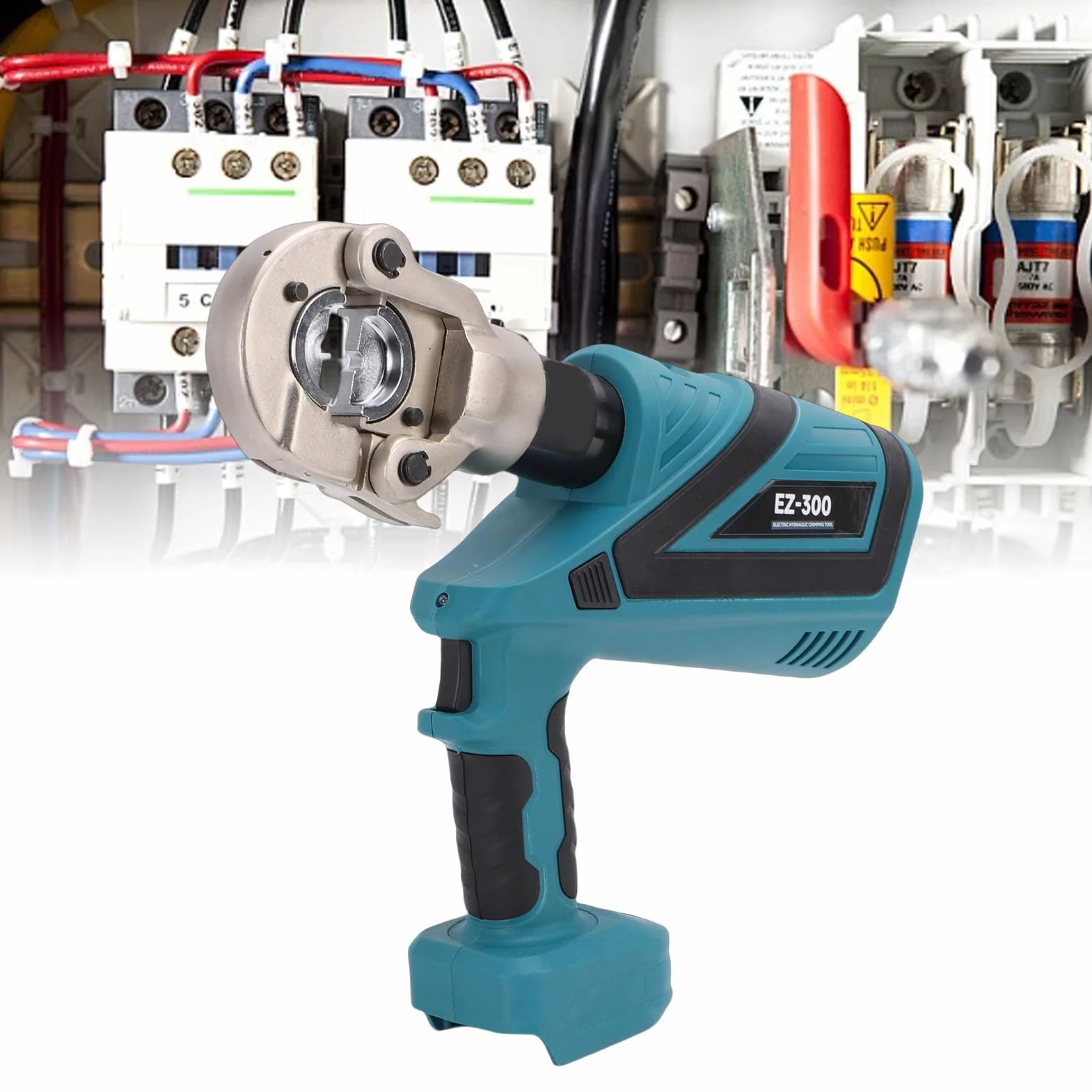 TOPINCN Elektryczne Hydrauliczne Narzędzie do Zaciskania, Powrót 6 Ton Hydrauliczne Końcówki Przewodów Elektrycznych Końcówki Kablowe Zaciskarki Akumulatorowe Zestawy Narzędzi do
