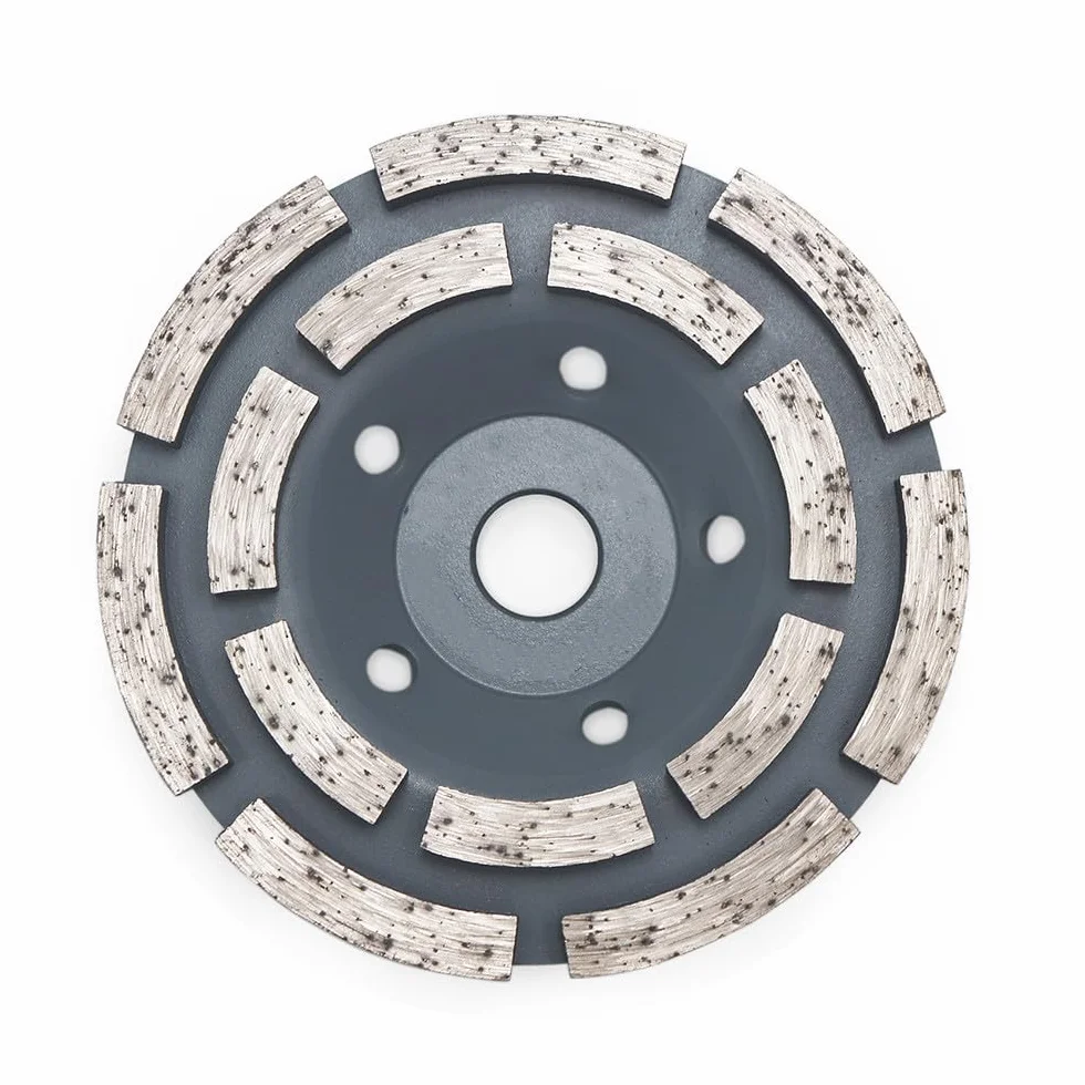 1 szt. 4/4,5/5/7 cala diamentowa dwurzędowa ściernica garnkowa 180 mm tarcze szlifierskie do betonu, muru, granitu i marmuru, 1 szt. 115 mm, 1