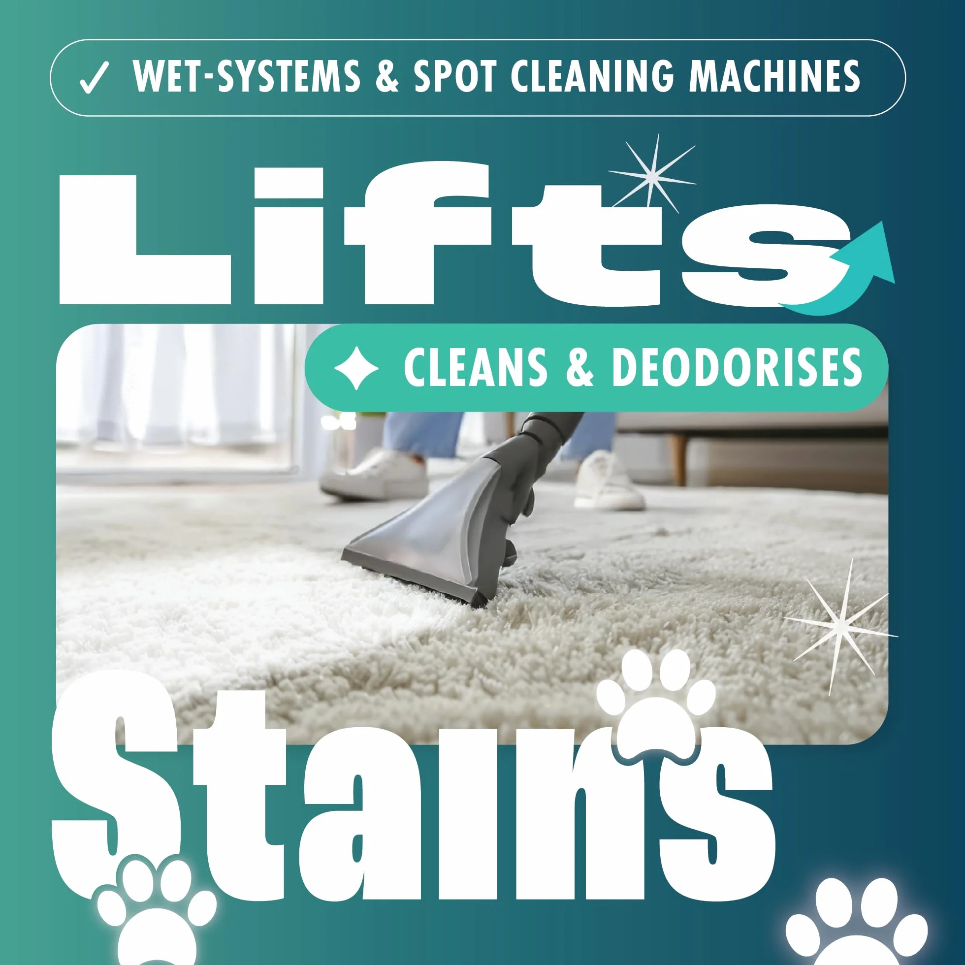 Dirtbusters Szampon do czyszczenia dywanów, środek czyszczący Clean & Protect z ochroną przed plamami i oczyszczeniem zapachów (5 l)