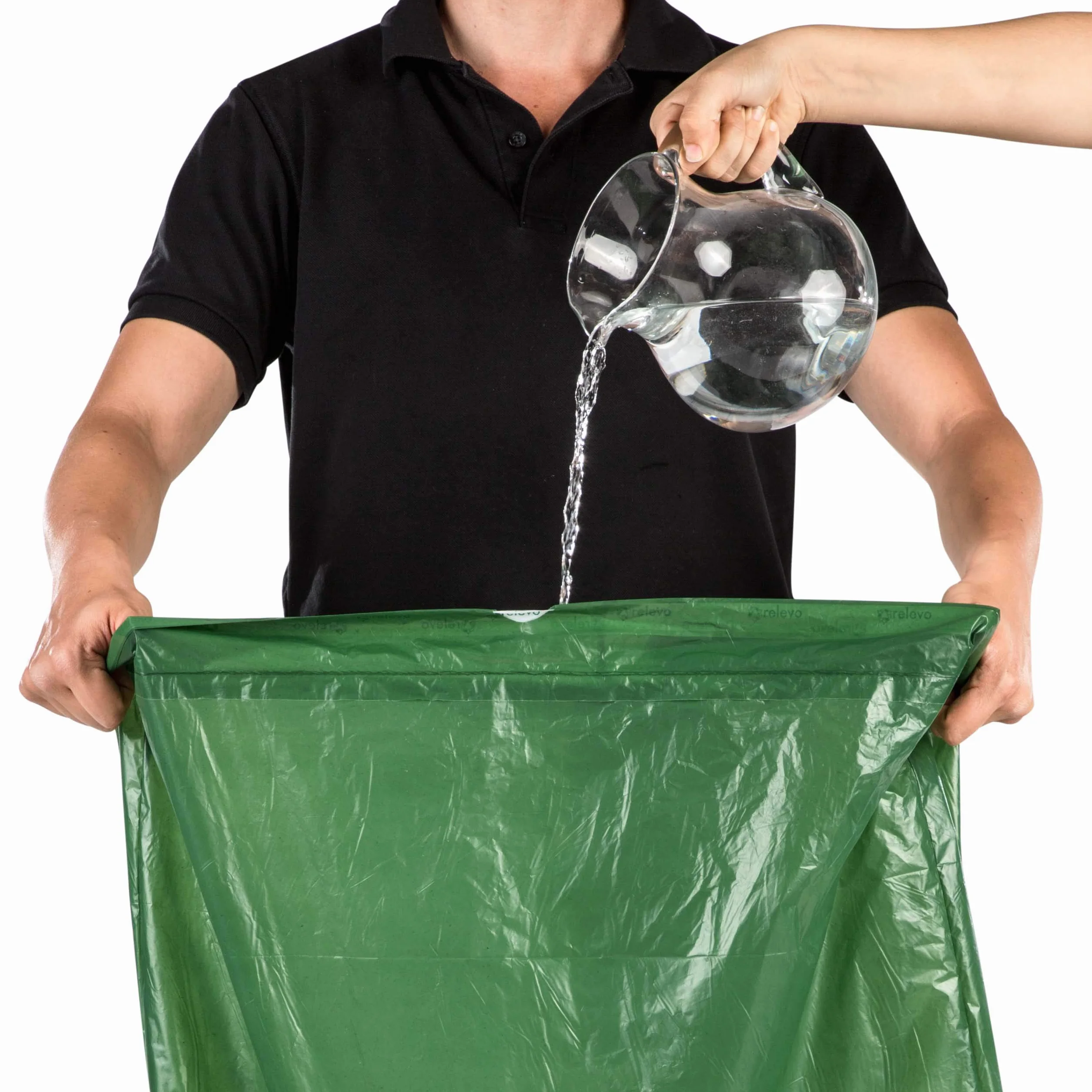 Relevo 13 sztuk worków na śmieci 100 l – 100% recyklingowane worki na śmieci ze sznurkiem
