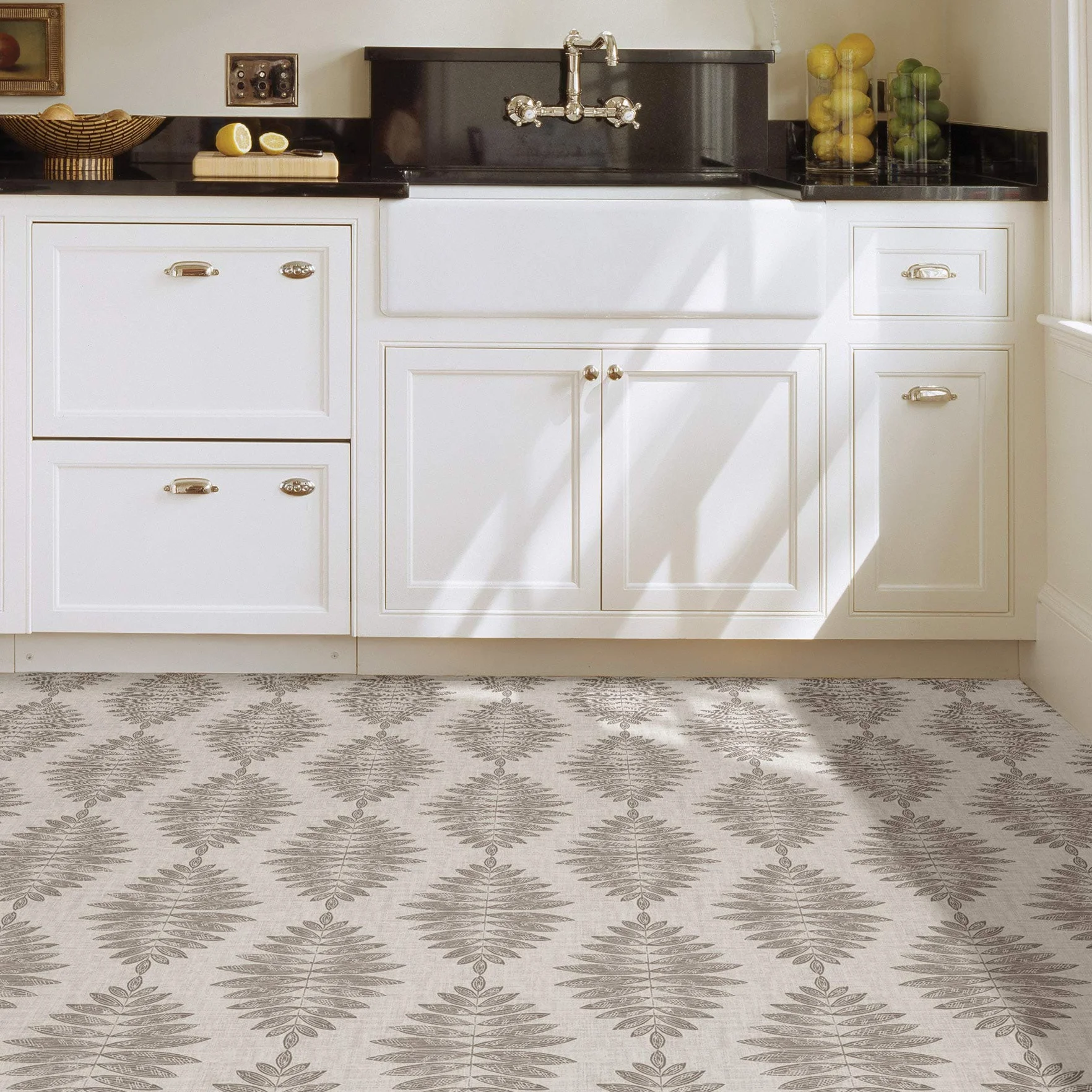 FloorPops FP3298 Liście odklej i przyklejaj płytki podłogowe, neutralne, dł. 152 cm x 61 cm szer. x 0,2 cm T