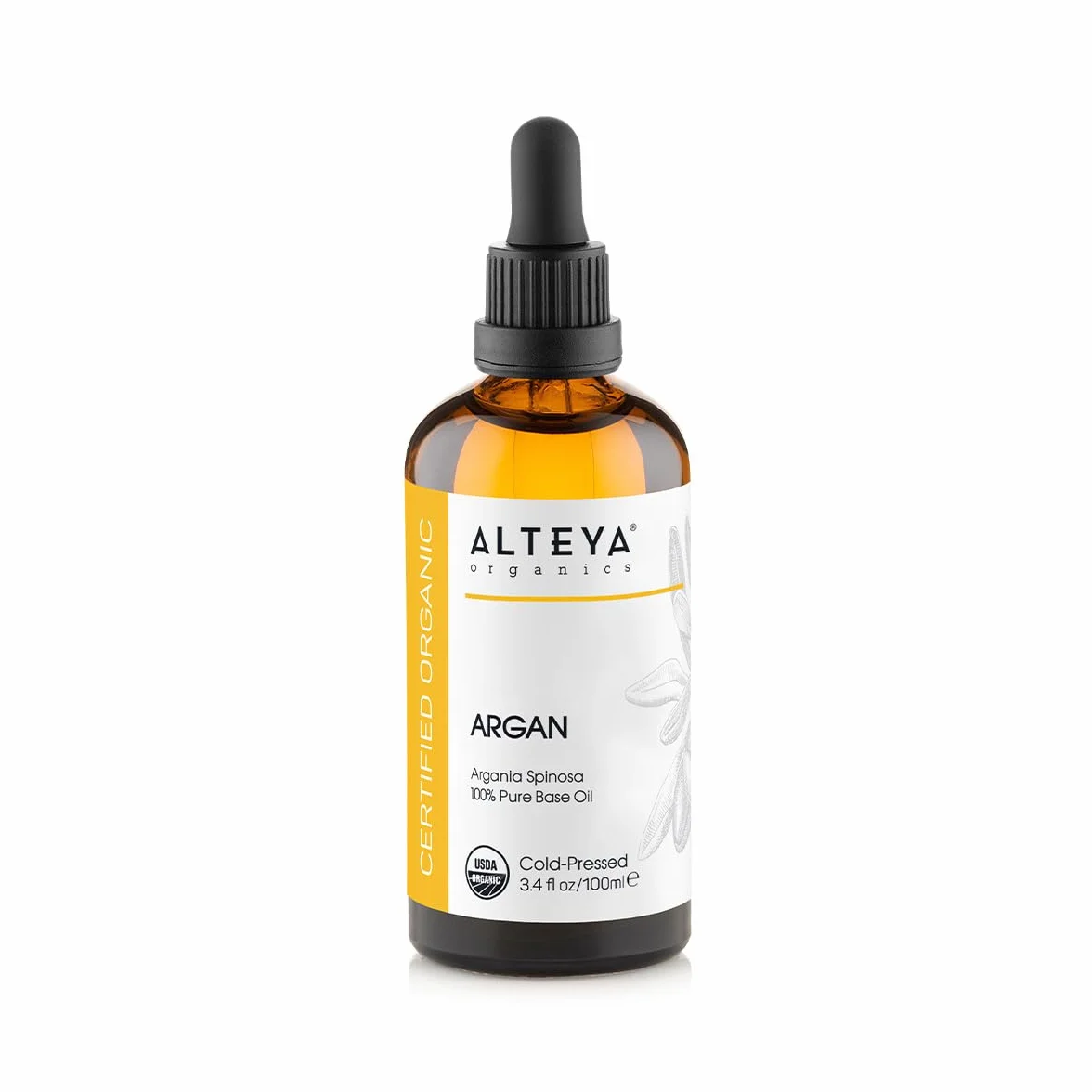 Alteya Bio olejek arganowy 100 ml – 100% certyfikowany USDA czysty naturalny olej arganowy tłoczony na zimno