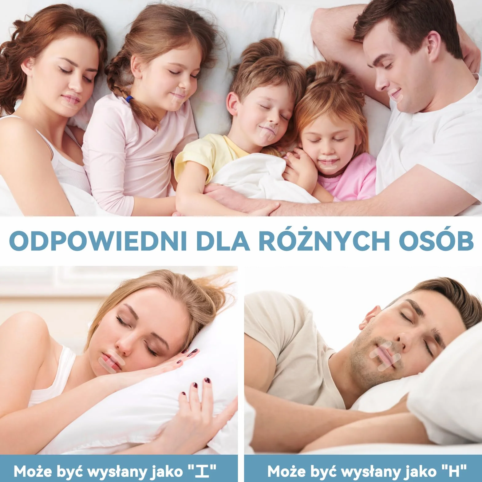 Taśma do ust do spania 120Pcs, zaawansowane delikatne paski na chrapanie i oddychanie przez nos