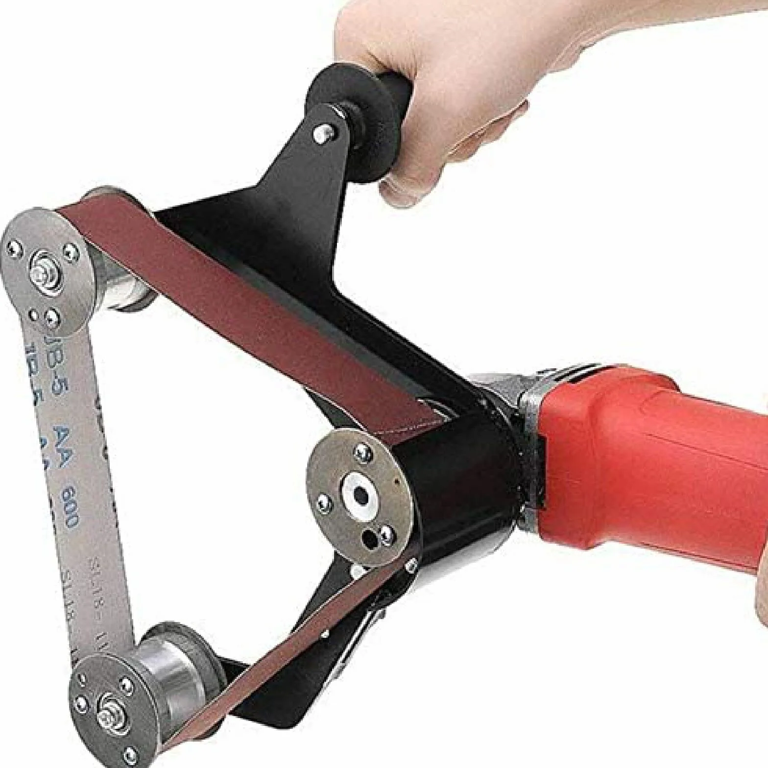 Przystawka Do Szlifierki Taśmowej, Wspornik Szlifierki Kątowej Ze Stopu Aluminium Polerowanie Rury Adapter Rury Łożysko Kątowe Narzędzie Do Szlifowania Podpory Narzędzie Wspornika Rury Do Polerowa