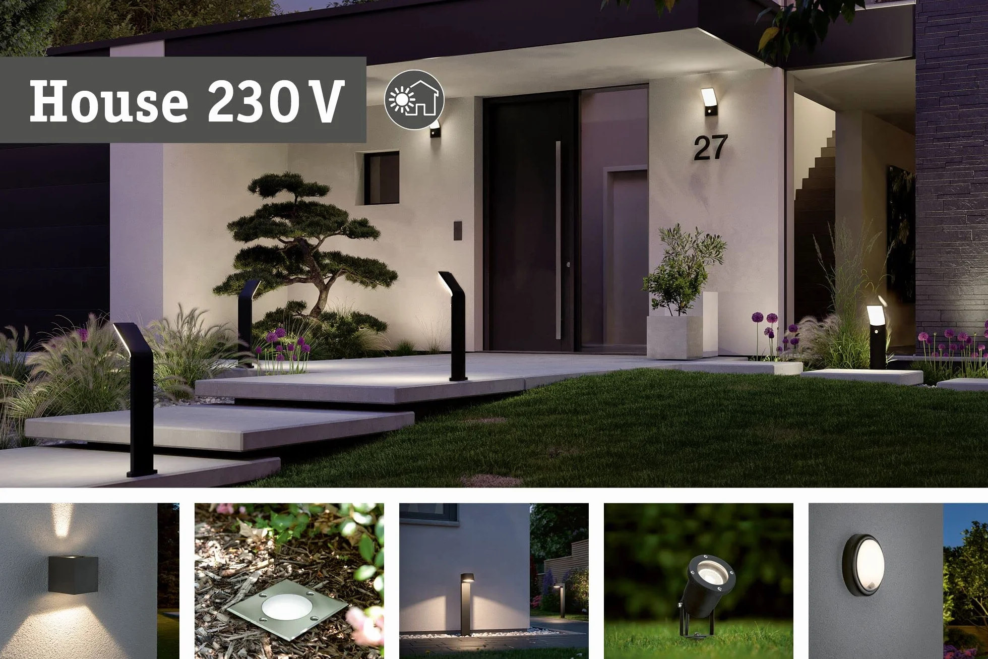 Paulmann oprawa zewnętrzna LED dogruntowa IP65 110mm 2200K 4,3W 320lm 230V stal szlachetna GU10