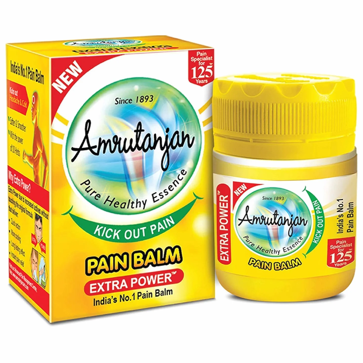 Amrutanjan Balsam przeciwbólowy Extra Power 8 ml