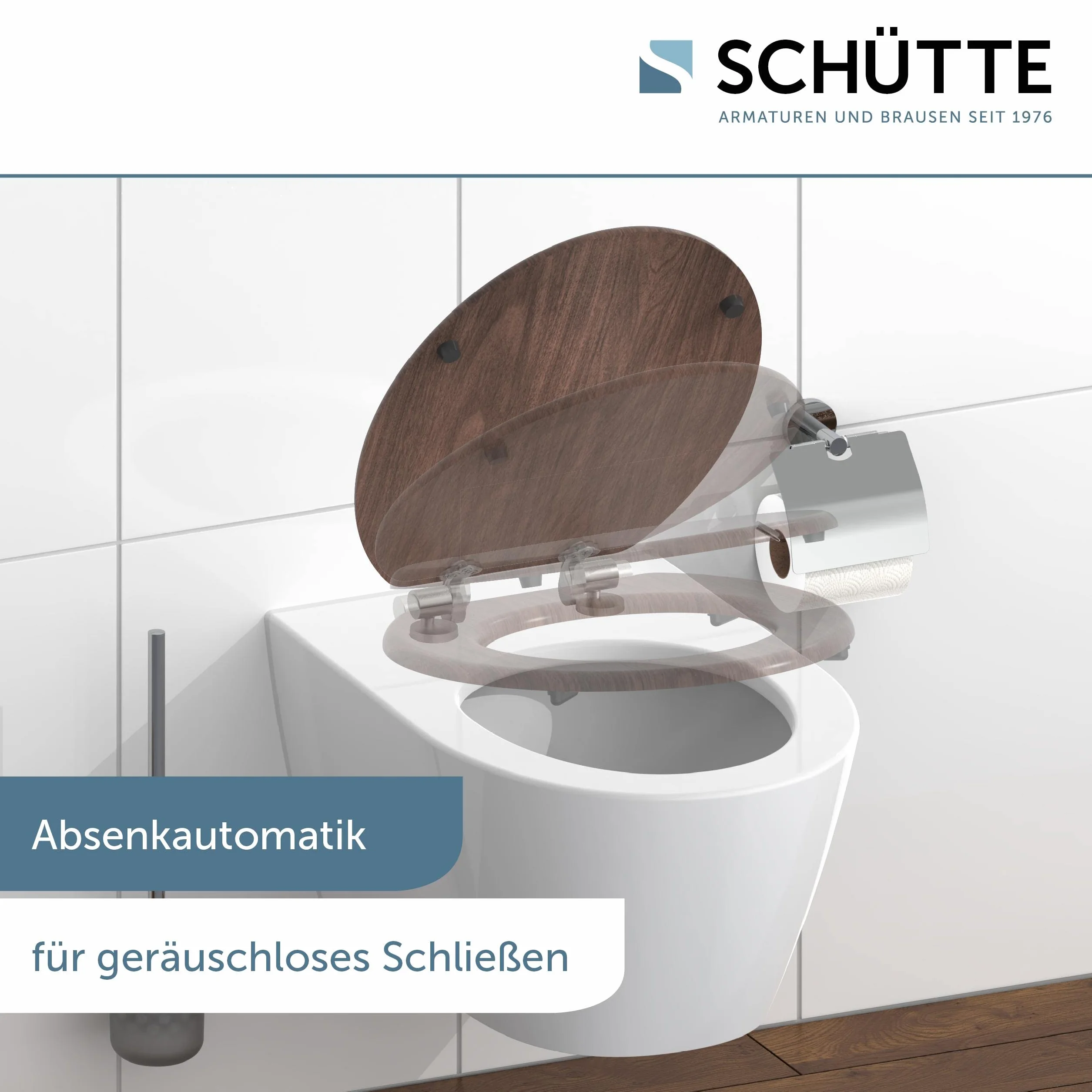 SCHÜTTE Deska sedesowa MDF (ciemne drewno)