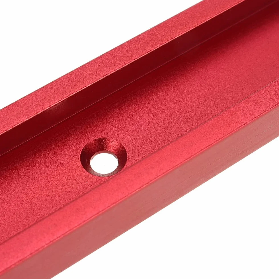 VIDOO Uniwersalna Czerwona Szyna T-slot T-track Rowek do Przyrządów 30x12.8mm do Piły Stołowej Stołu Frezarskiego Narzędzie Stolarskie-800mm